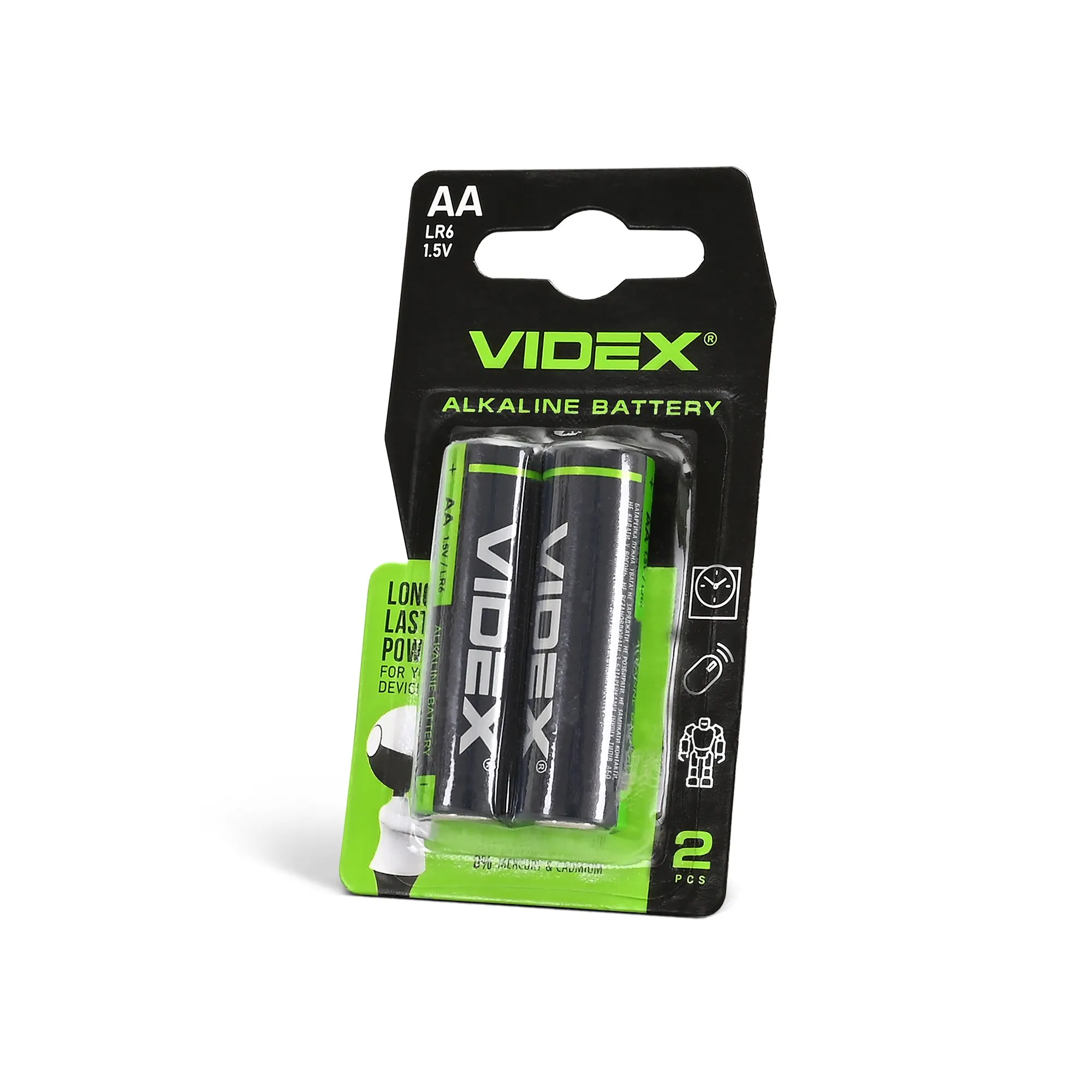 ⭐ Bateria alkaliczna VIDEX LR6/AA 2 szt. ⭐