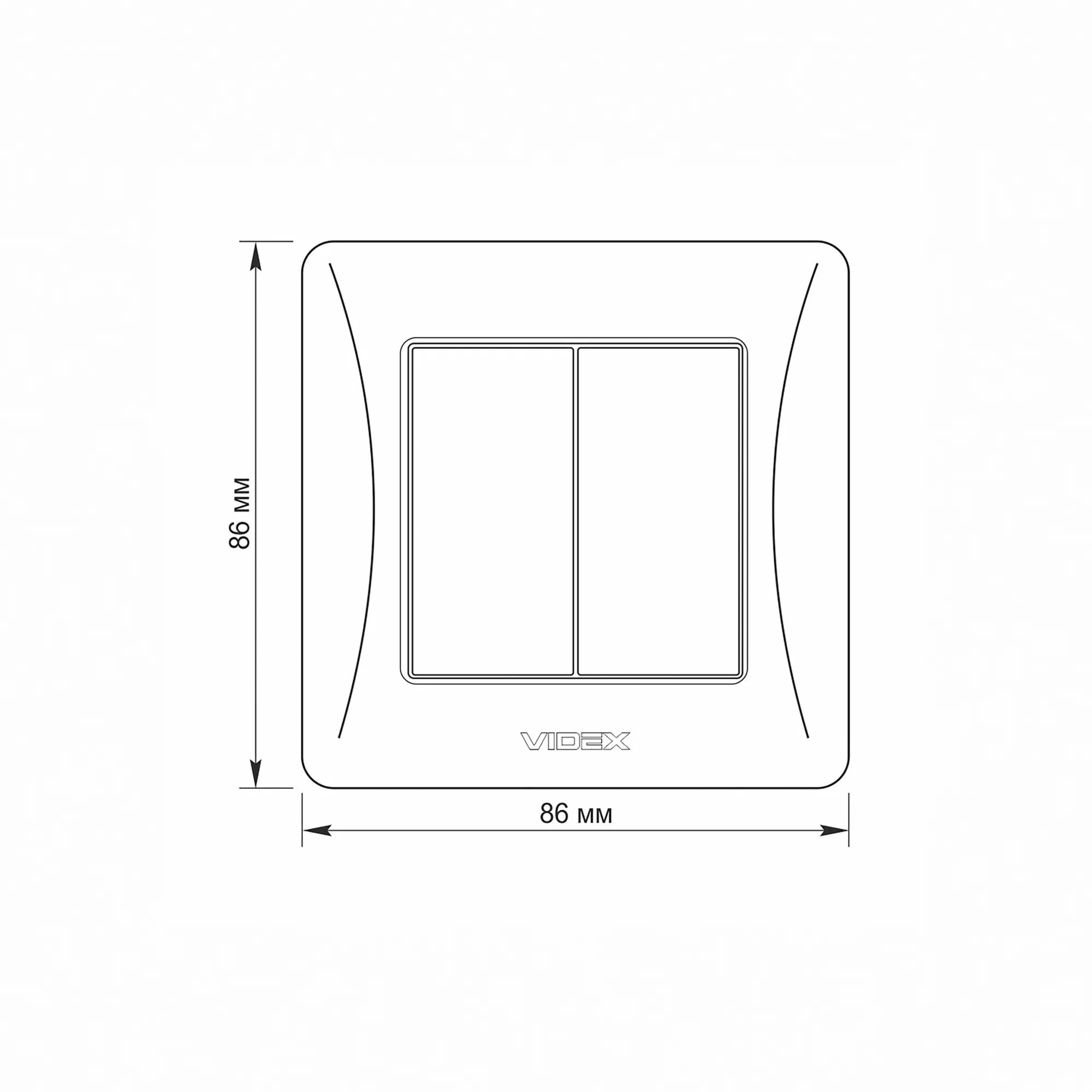 ⭐ Przełącznik dwugangowy biały VIDEX BINERA ⭐