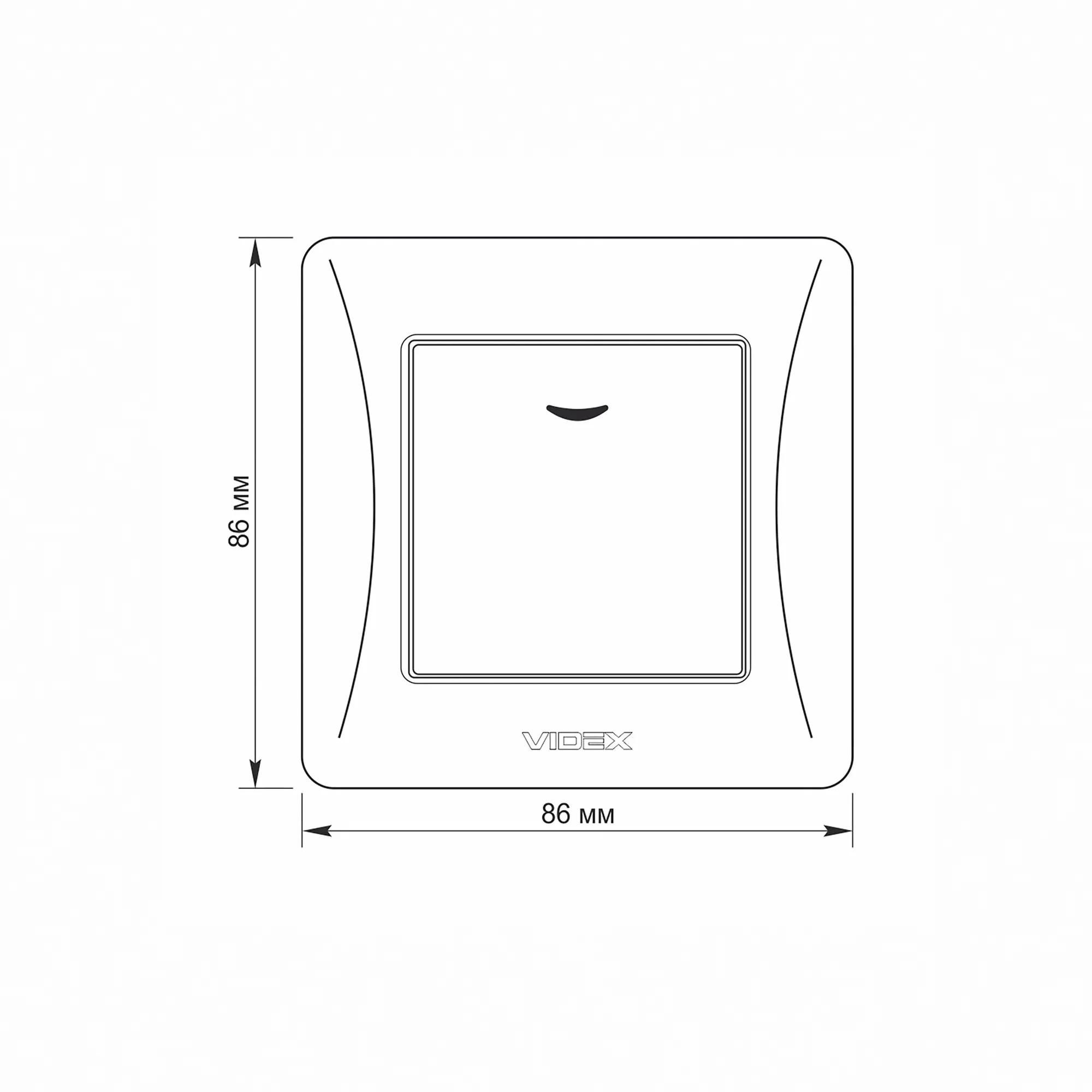 ⭐ Włącznik jednobiegunowy z podświetleniem LED biały VIDEX BINERA ⭐