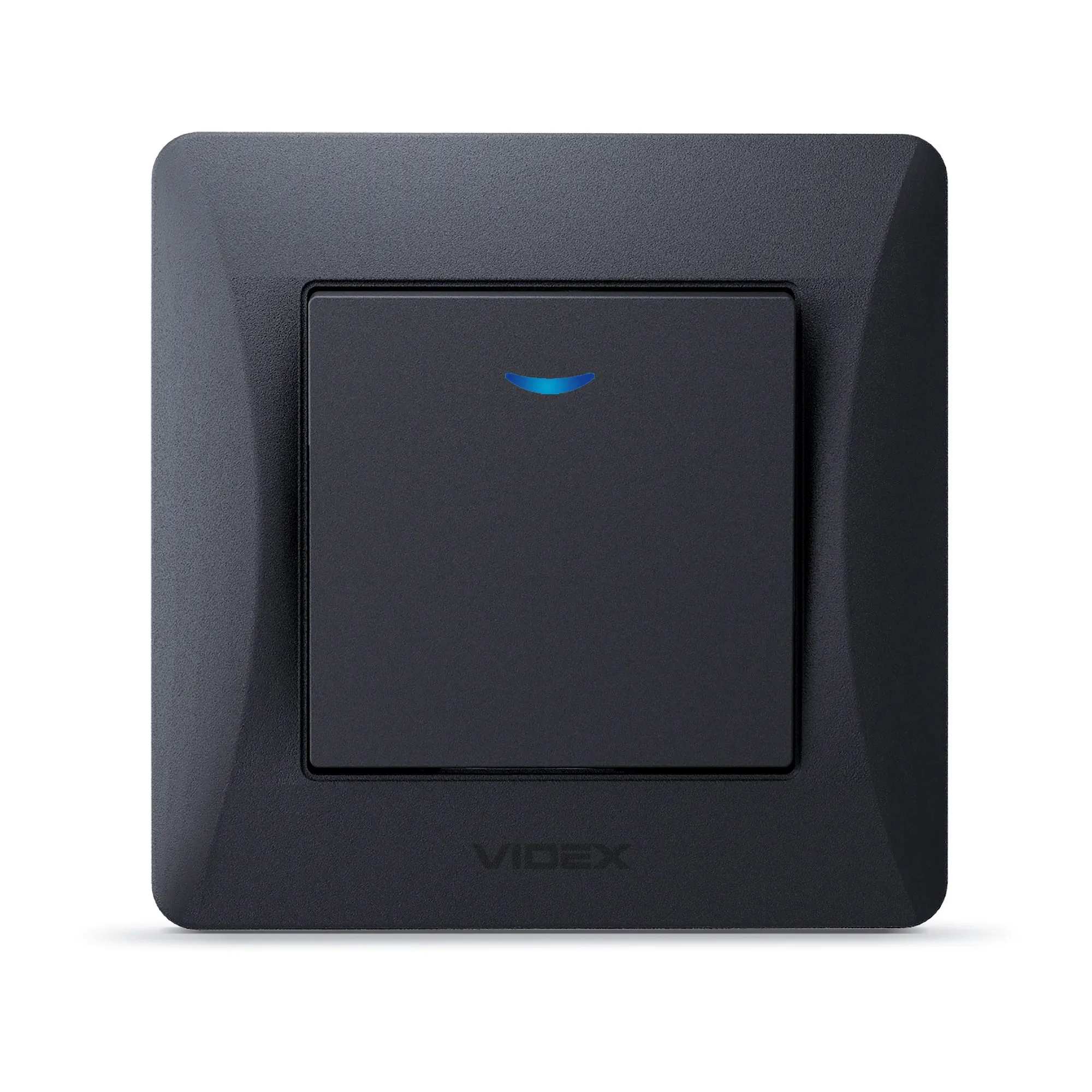 ⭐ Włącznik jednobiegunowy z podświetleniem LED czarny grafit BINERA ⭐