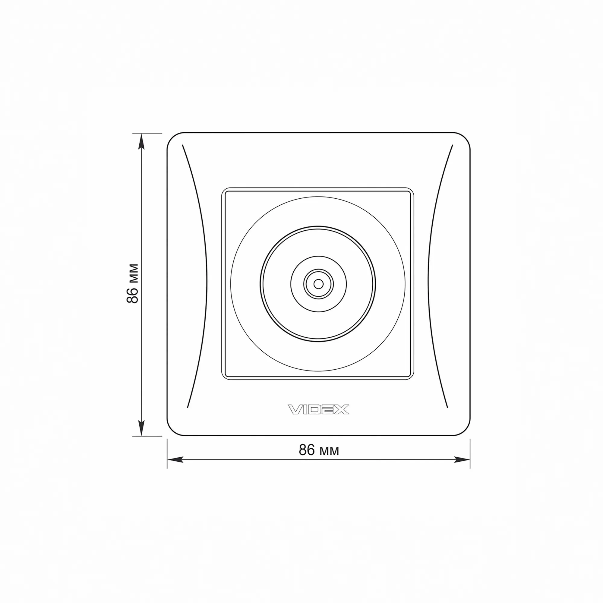 ⭐ Gniazdo antenowe TV pojedyncze białe VIDEX BINERA ⭐