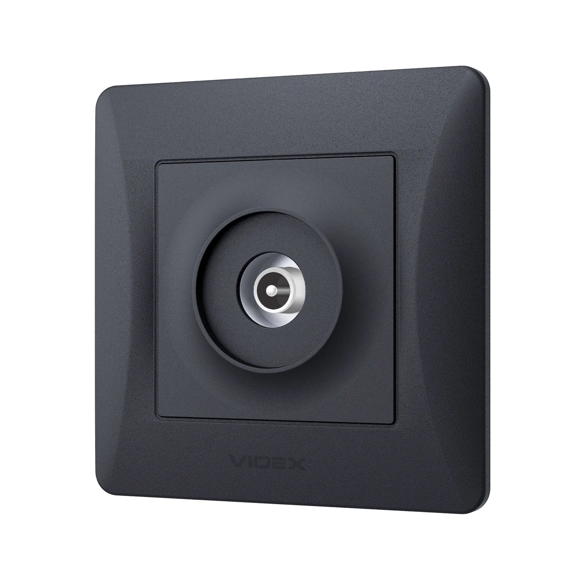 ⭐ Gniazdo TV pojedyncze czarne grafitowe VIDEX BINERA ⭐