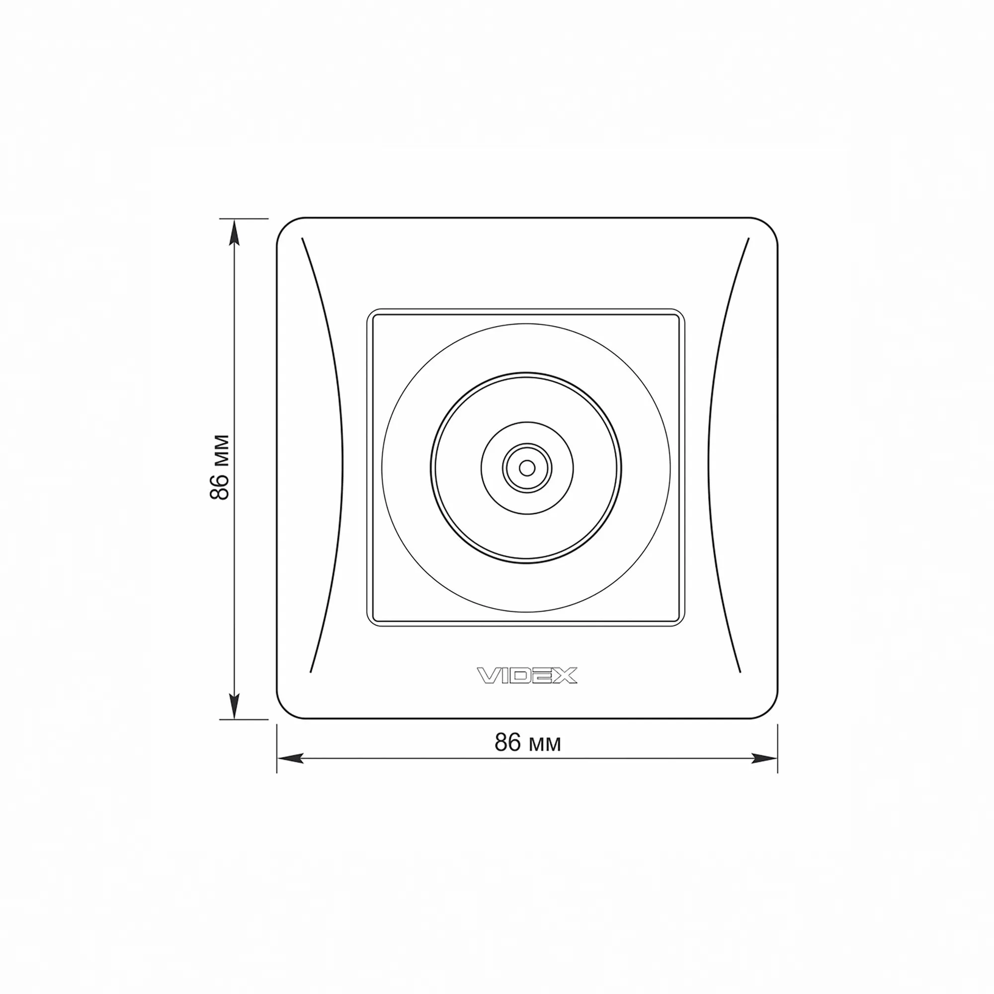 ⭐ Gniazdo TV pojedyncze czarne grafitowe VIDEX BINERA ⭐