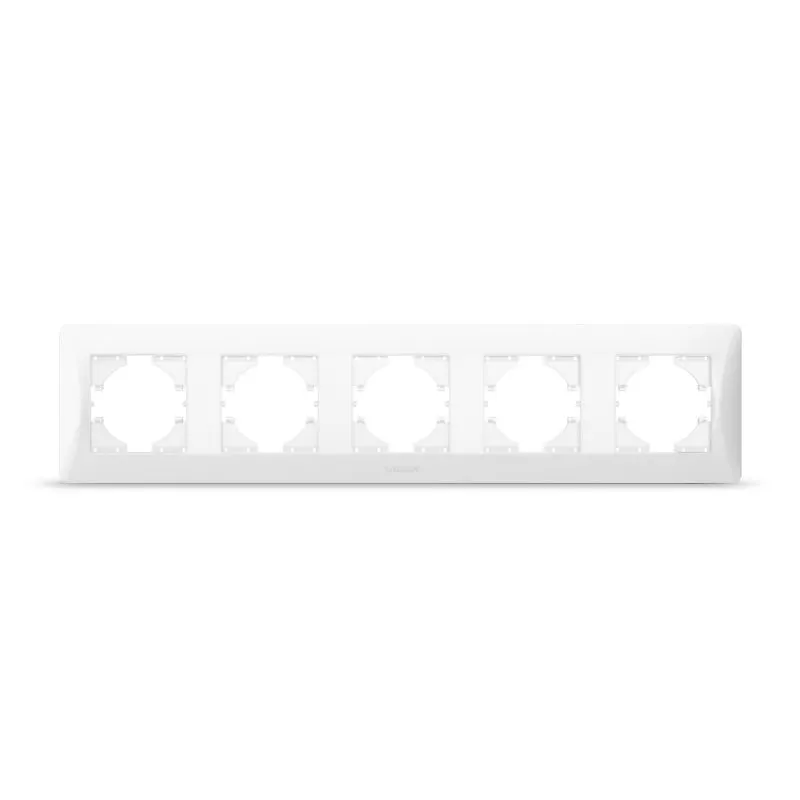 ⭐ Ramka pozioma 5-krotna biała BINERA VIDEX ⭐