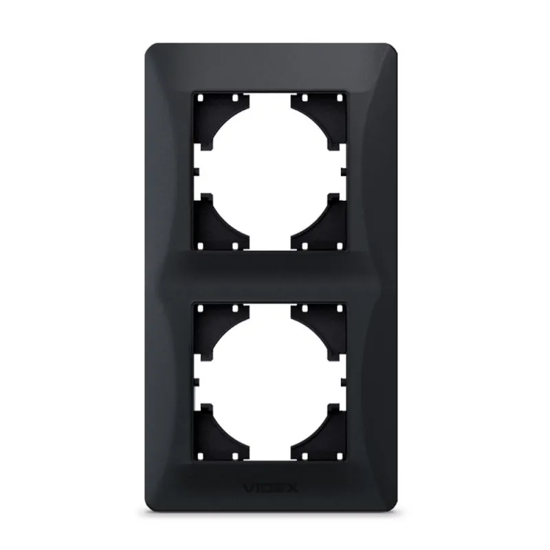 ⭐ Ramka podwójna pionowa czarna grafitowa BINERA ⭐