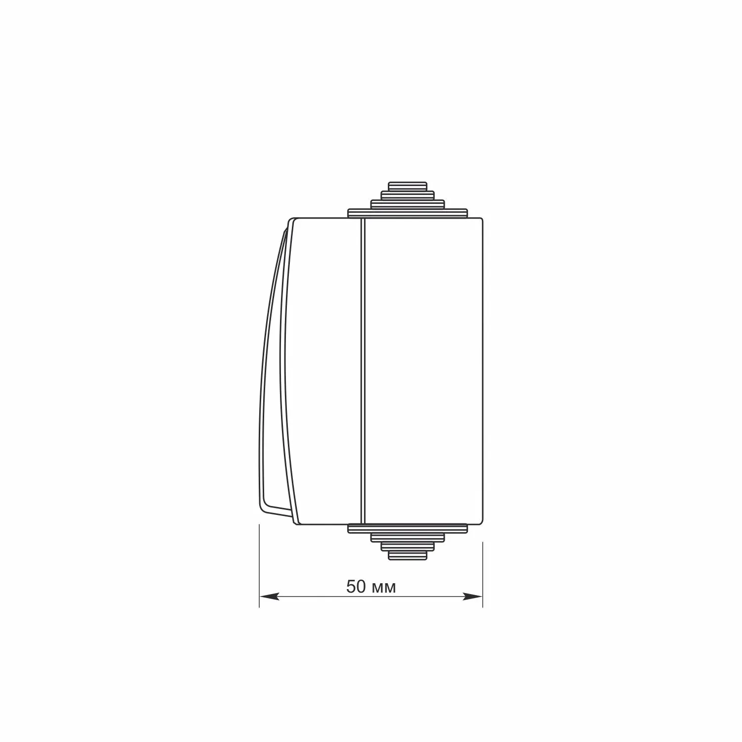⭐ Zewnętrzny wyłącznik jednopostaciowy IP65 szary BINERA ⭐