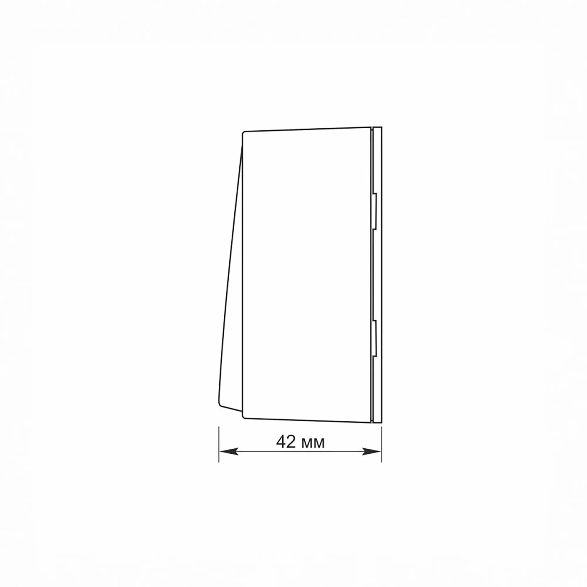 ⭐ Włącznik natynkowy 1-klawiszowy 1-biegunowy biały VIDEX BINERA ⭐