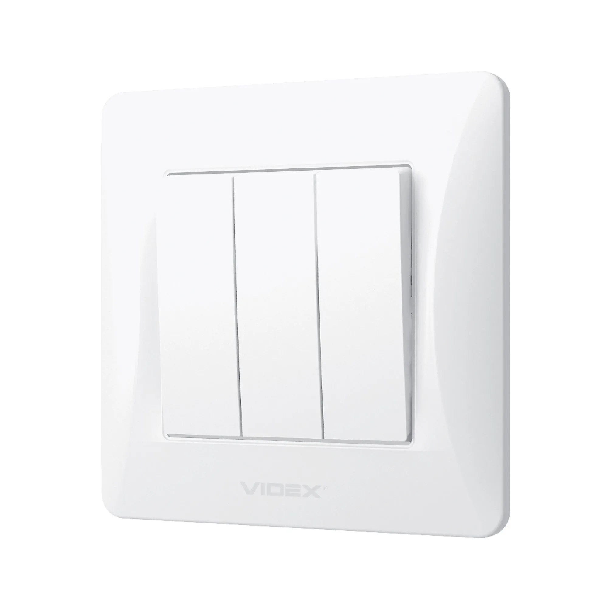 ⭐ Przełącznik 3-krotny biały VIDEX BINERA ⭐
