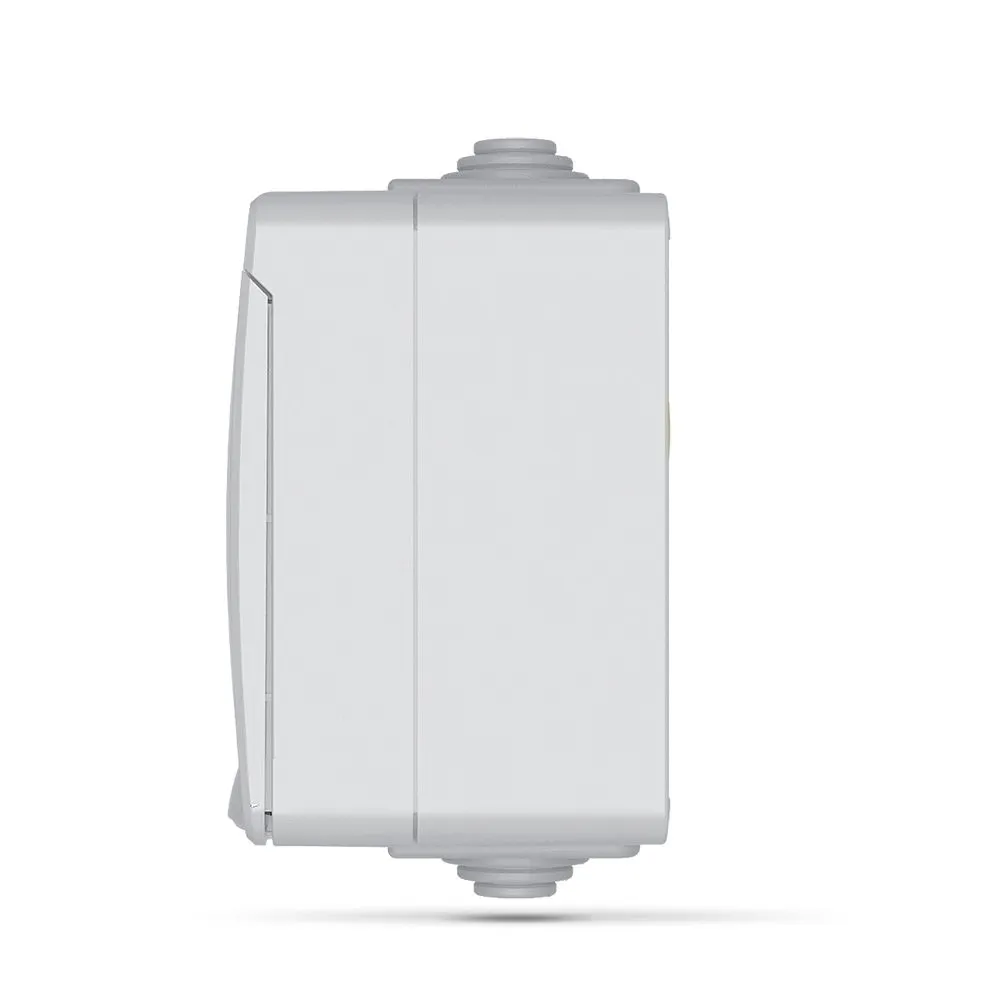 ⭐ Podwójne gniazdo z uziemieniem IP65 szare VIDEX BINERA ⭐