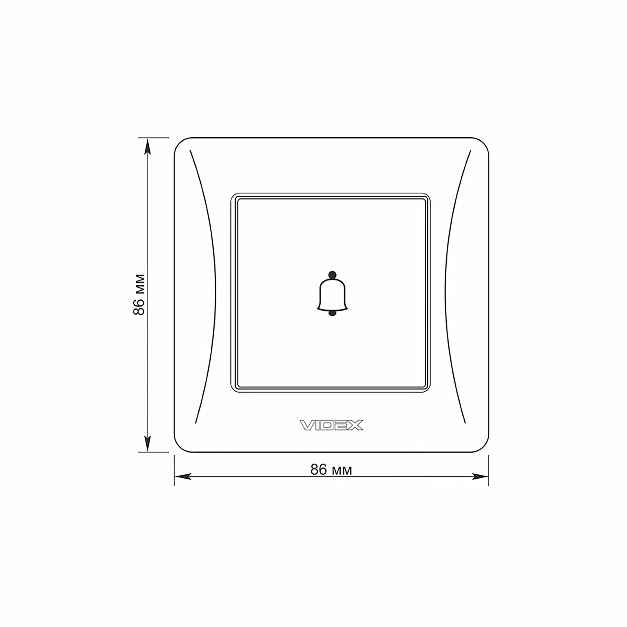 ⭐ Dzwonek biały VIDEX BINERA ⭐