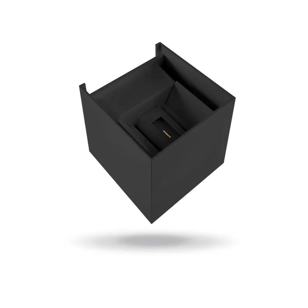 ⭐ Podwójny kinkiet elewacyjny LED 6W czarny ⭐