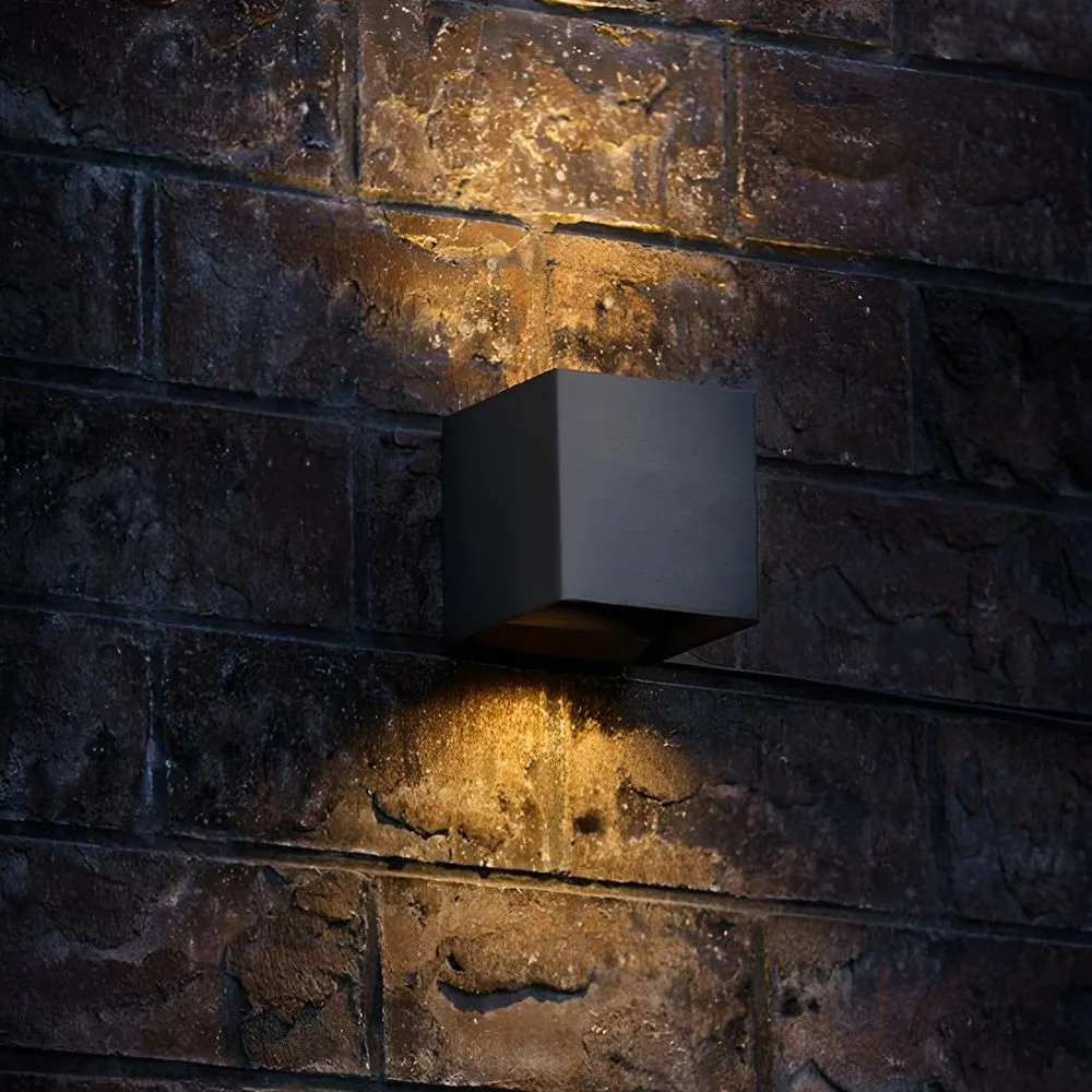 ⭐ Podwójny kinkiet elewacyjny LED 6W czarny ⭐