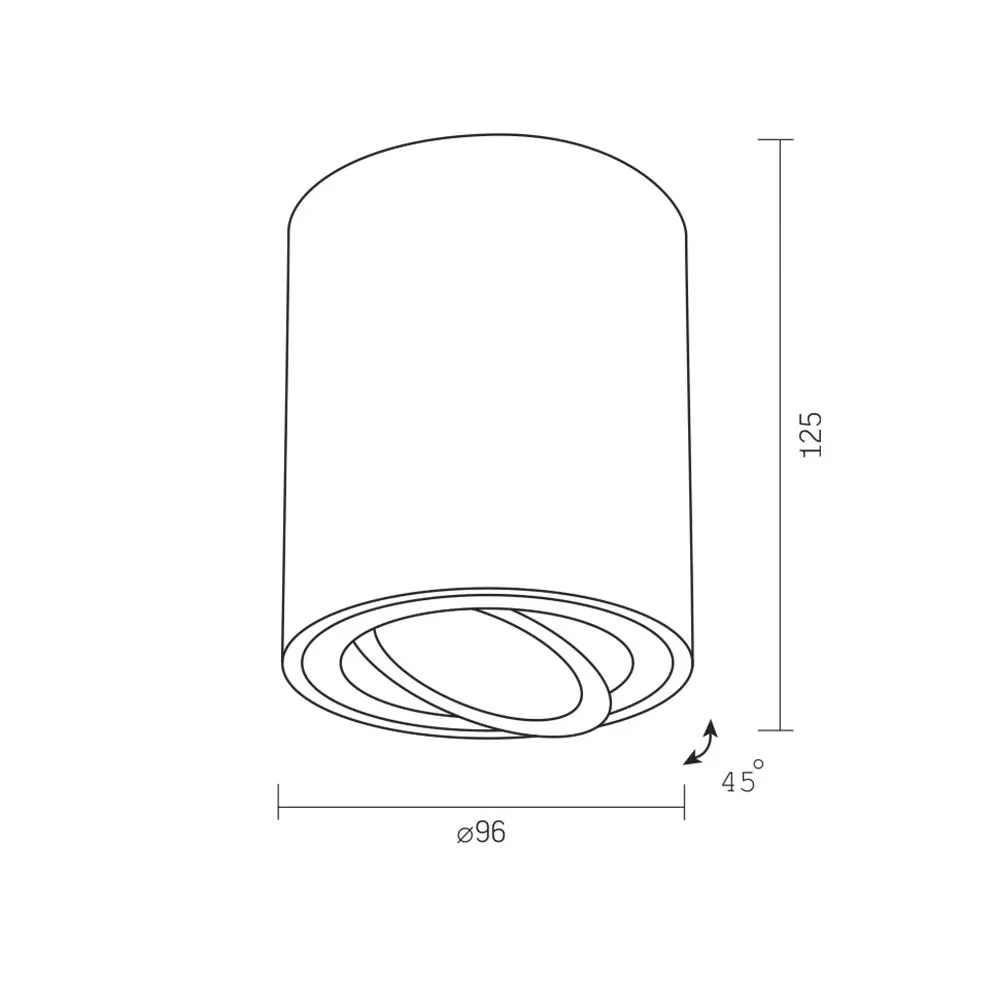 ⭐ Oprawa sufitowa punktowa biała GU10 30W ⭐