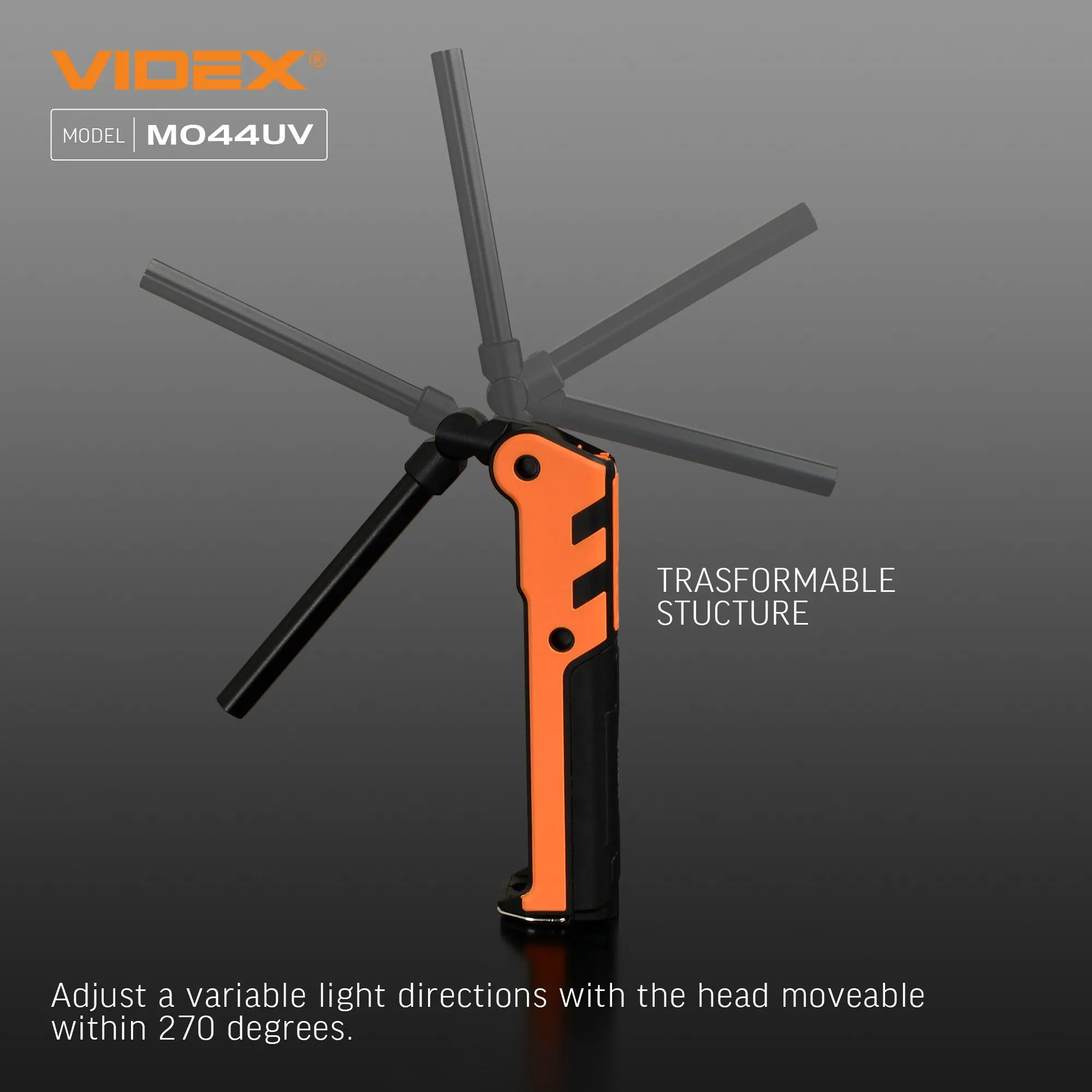 ⭐ Wielofunkcyjna latarka LED akumulatorowa VIDEX ⭐