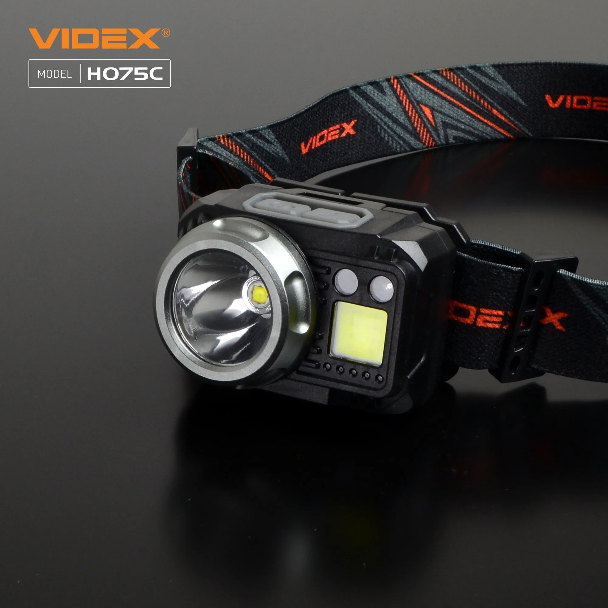 ⭐ Latarka czołowa LED VIDEX 550Lm 5000K USB-C ⭐