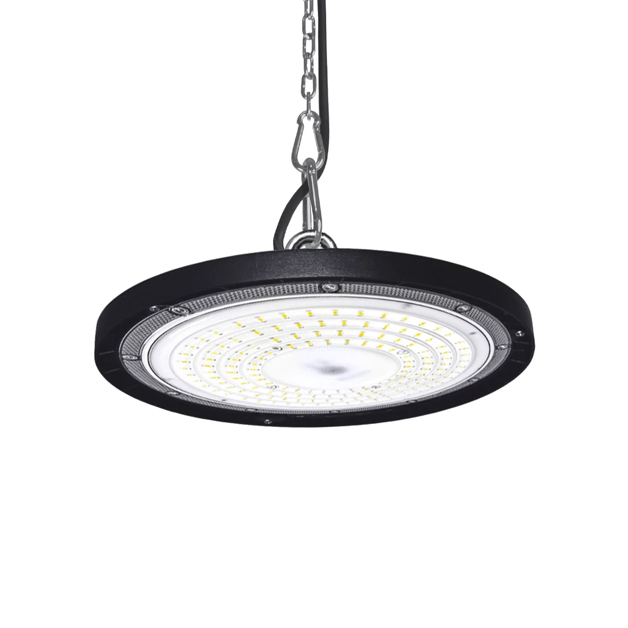 ⭐ Lampa przemysłowa LED High Bay 100W 5000K IP65 czarna ⭐