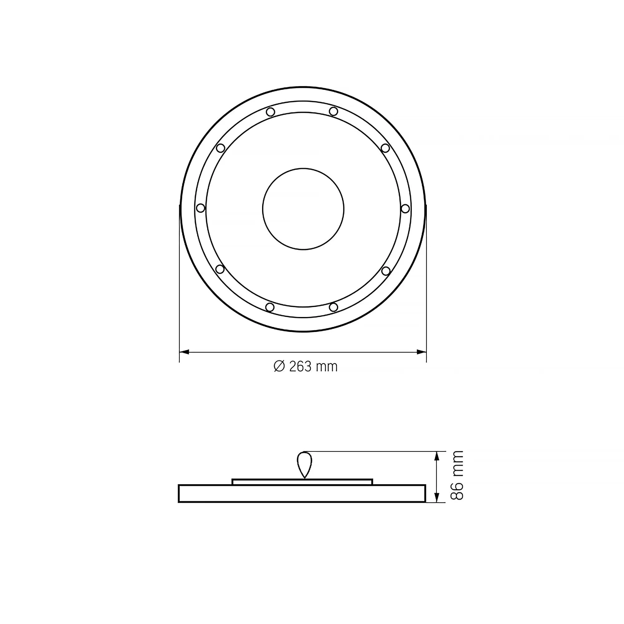 ⭐ Lampa przemysłowa LED High Bay 100W 5000K IP65 czarna ⭐
