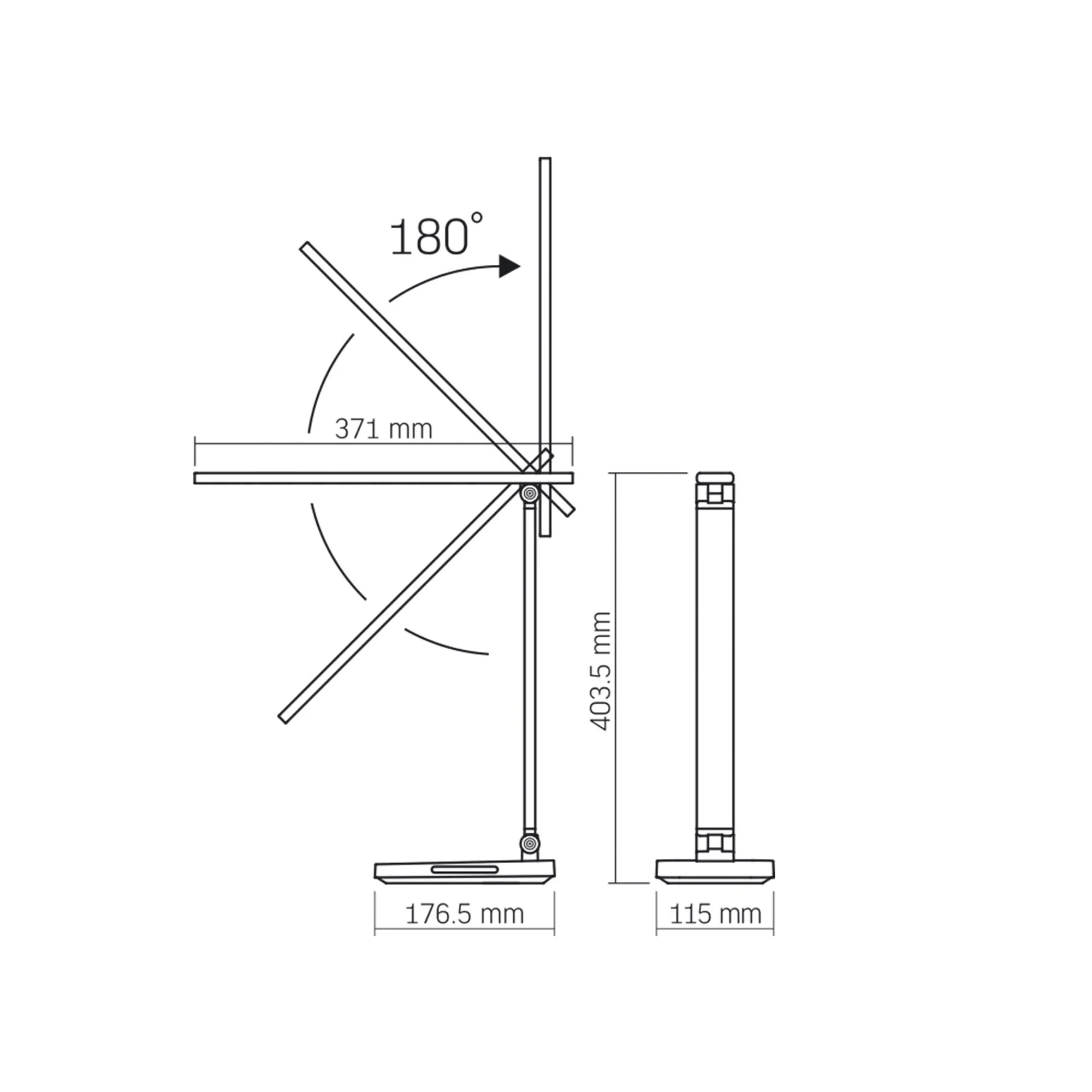 ⭐ Lampka biurkowa LED z ładowaniem bezprzewodowym VIDEX czarna ⭐