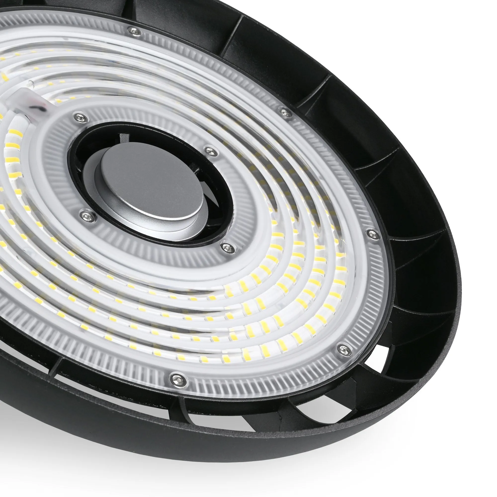 ⭐ Lampa przemysłowa LED High Bay 100W 5000K IP65 czarna ⭐