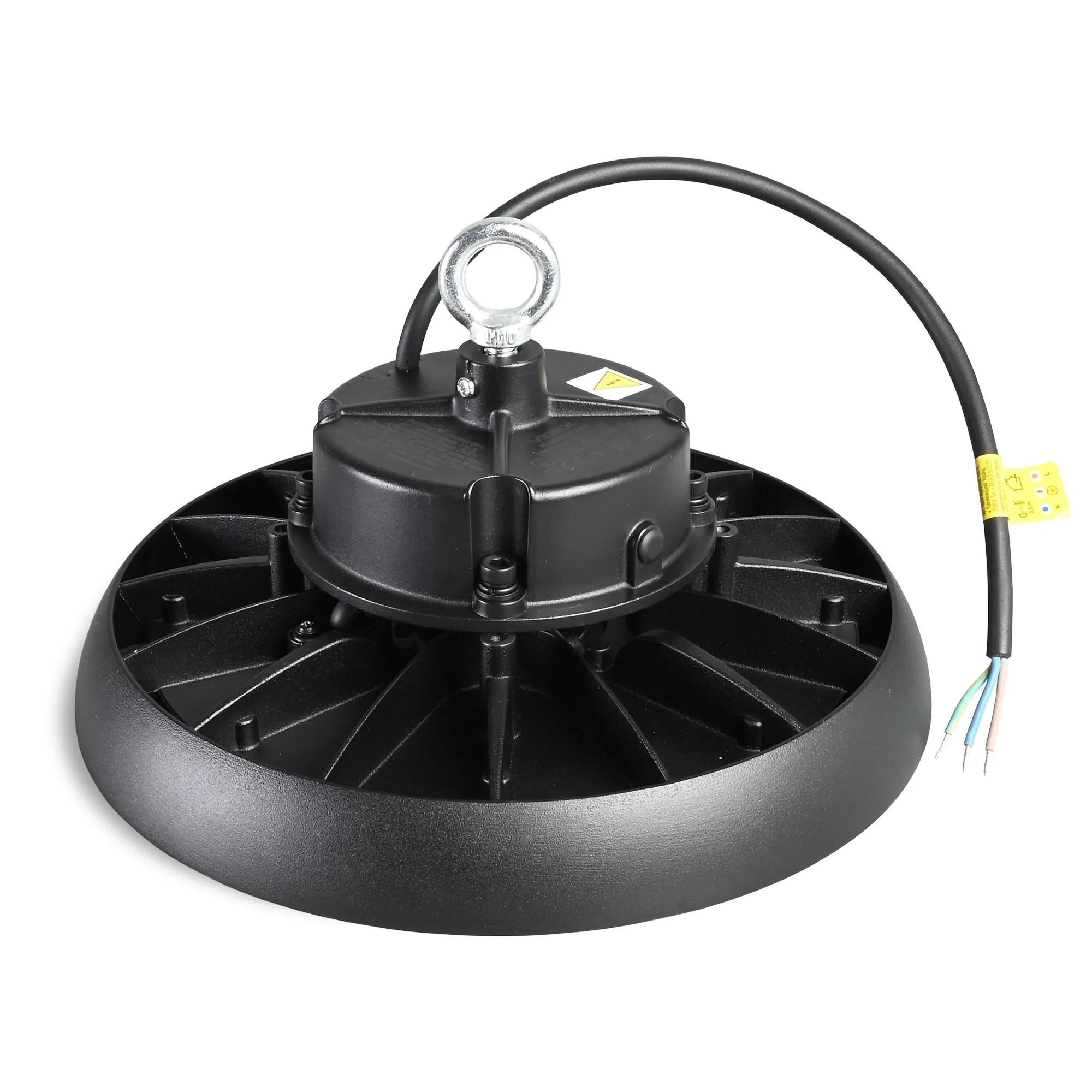 ⭐ Lampa przemysłowa LED High Bay 100W 5000K IP65 czarna ⭐