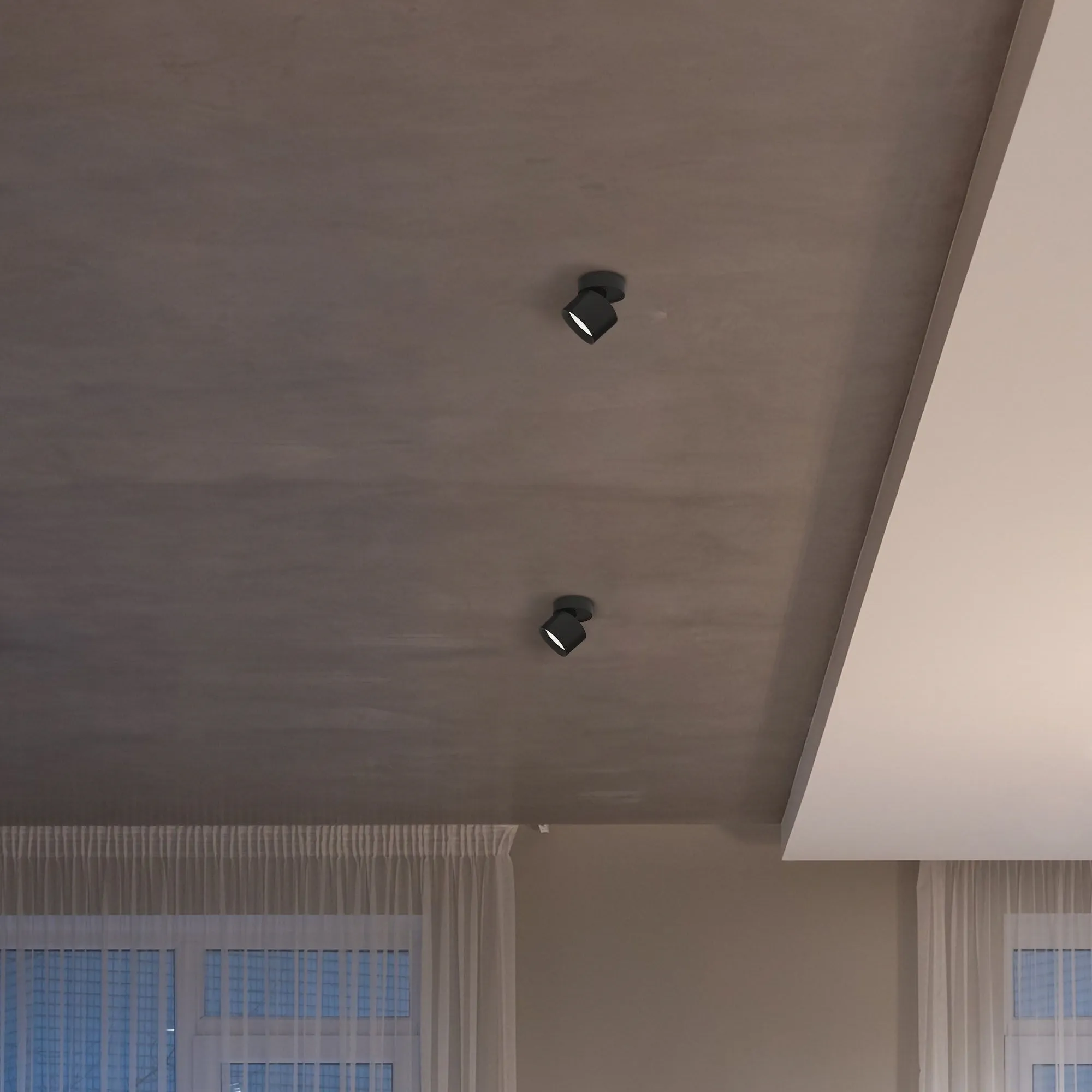 ⭐ Reflektor sufitowy VIDEX do lampy GX53 czarny ⭐