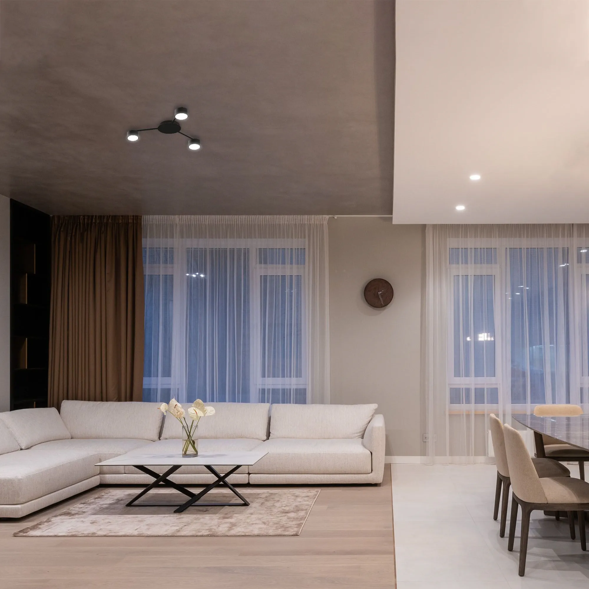 ⭐ Reflektor sufitowy VIDEX na 3xGX53 czarny ⭐