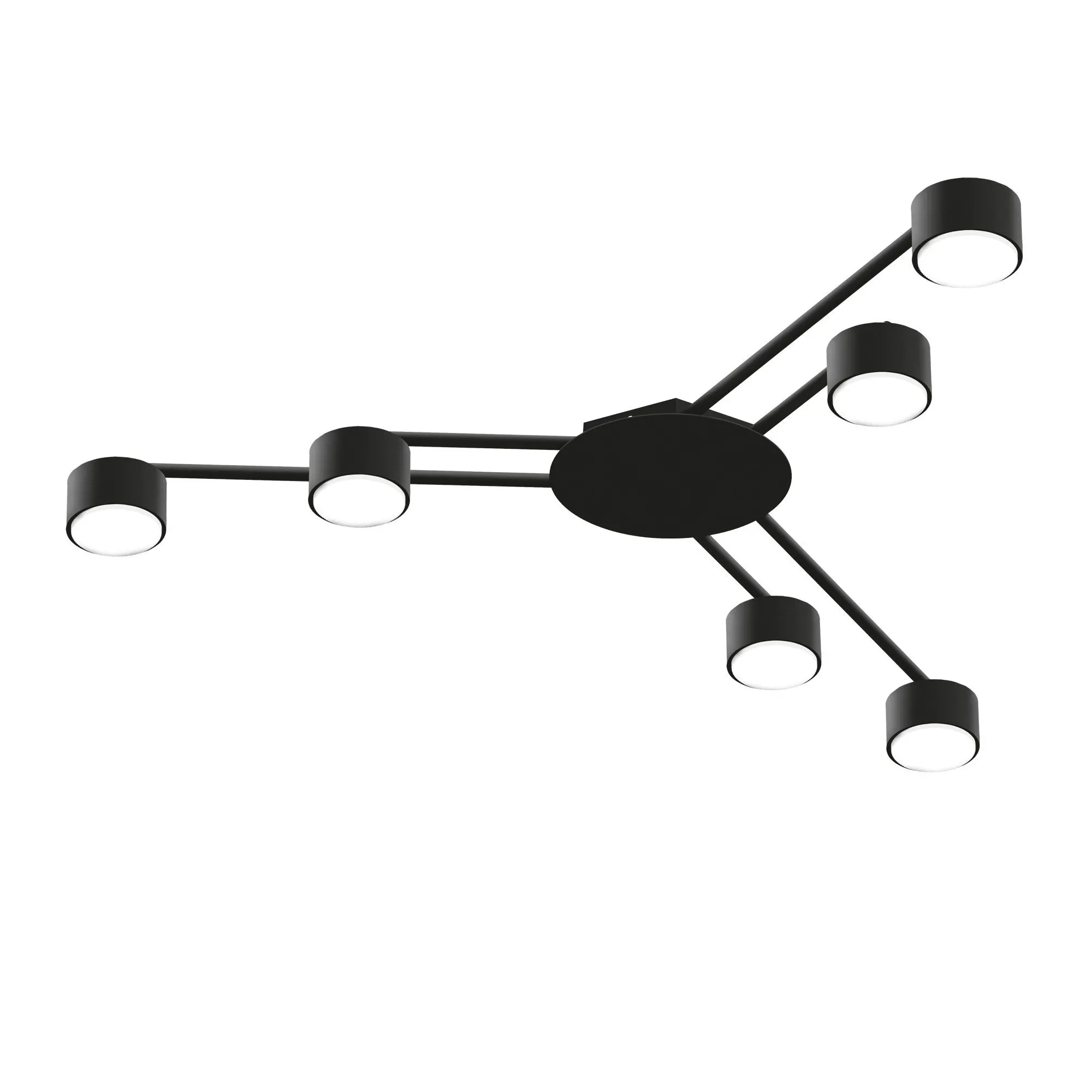 ⭐ Reflektor sufitowy VIDEX na 6x GX53 czarny ⭐