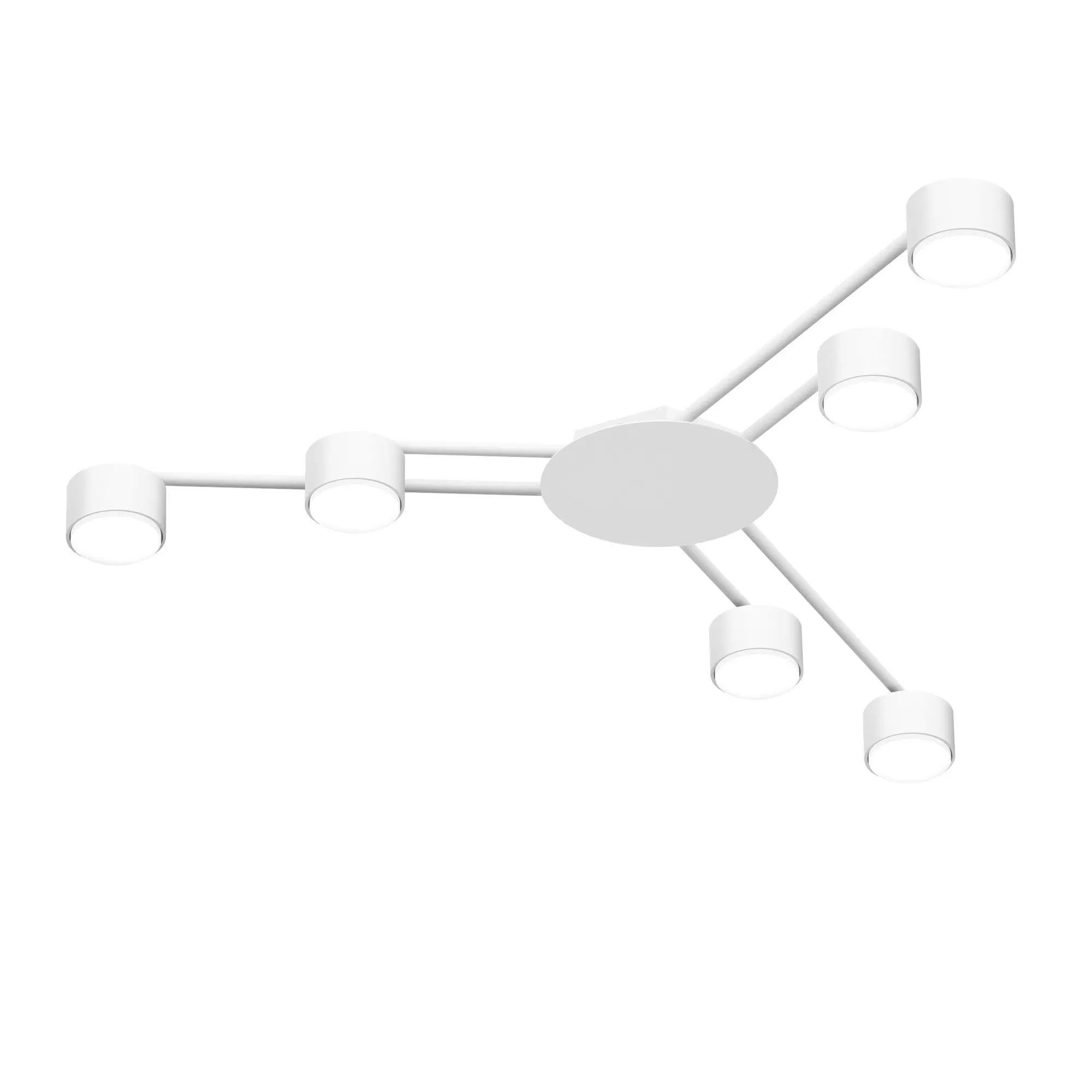 ⭐ Oprawa sufitowa VIDEX na 6 lamp GX53 biała ⭐