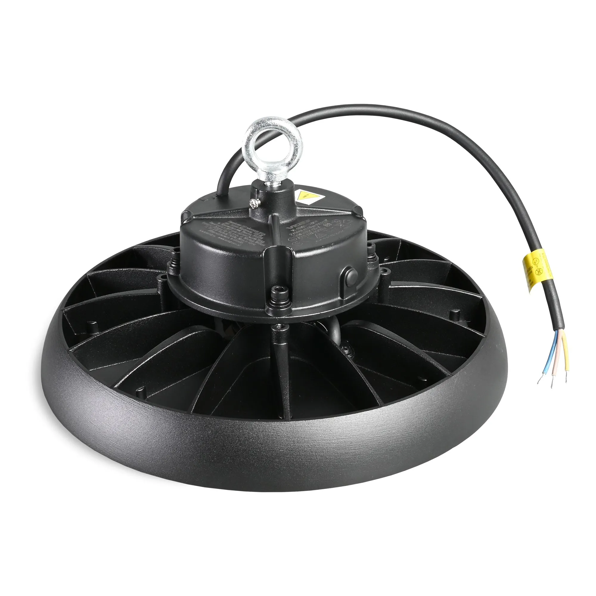 ⭐ Lampa przemysłowa LED High Bay 150W 5000K IP65 czarna ⭐