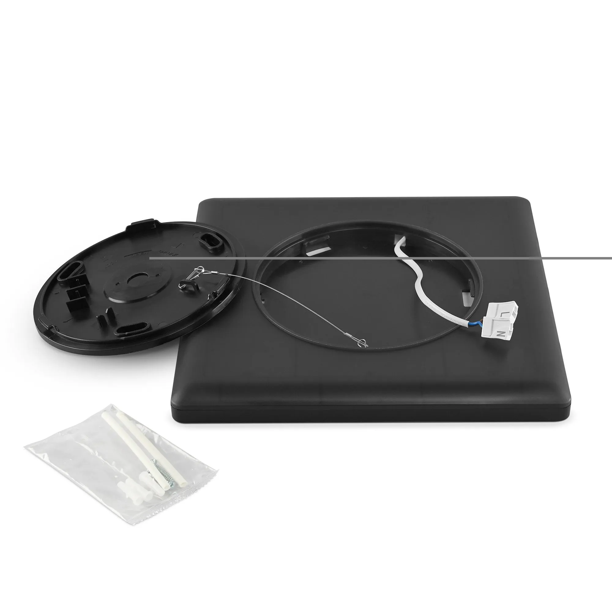 ⭐ Lampa sufitowa LED 24W czarna 4000K ⭐