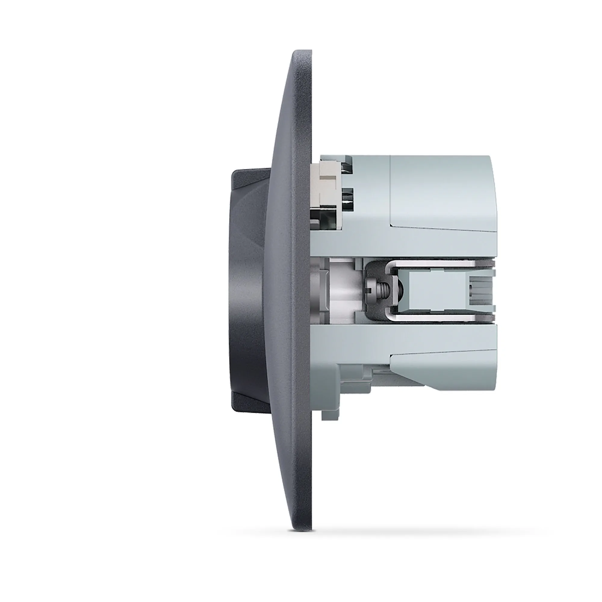 ⭐ Gniazdo pojedyncze schuko z USB-A i USB-C czarne grafitowe VIDEX BINERA ⭐