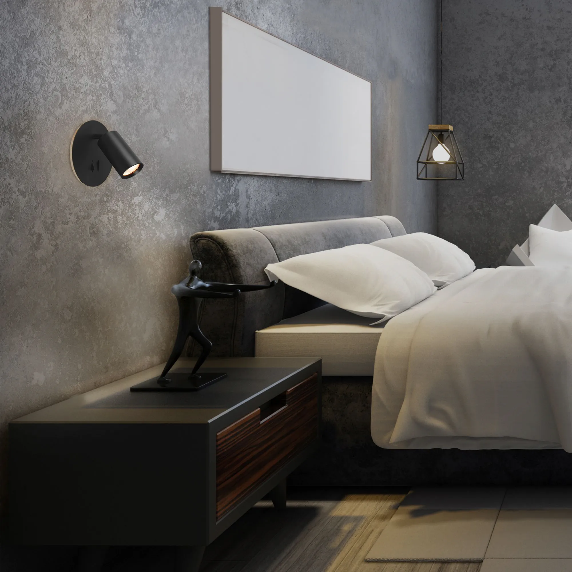 ⭐ Kinkiet LED VIDEX z podświetleniem dekoracyjnym ⭐