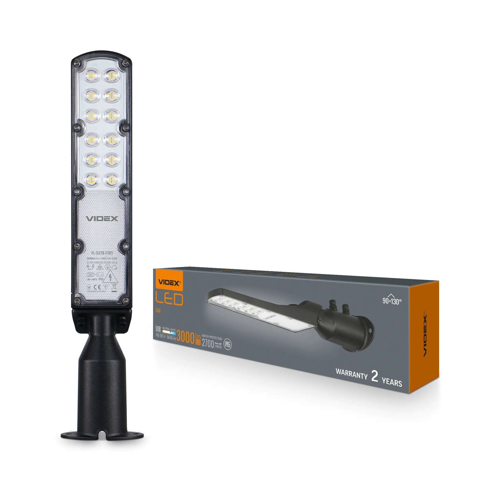 ⭐ Lampa uliczna LED VIDEX 30W 5000K IP65 ⭐