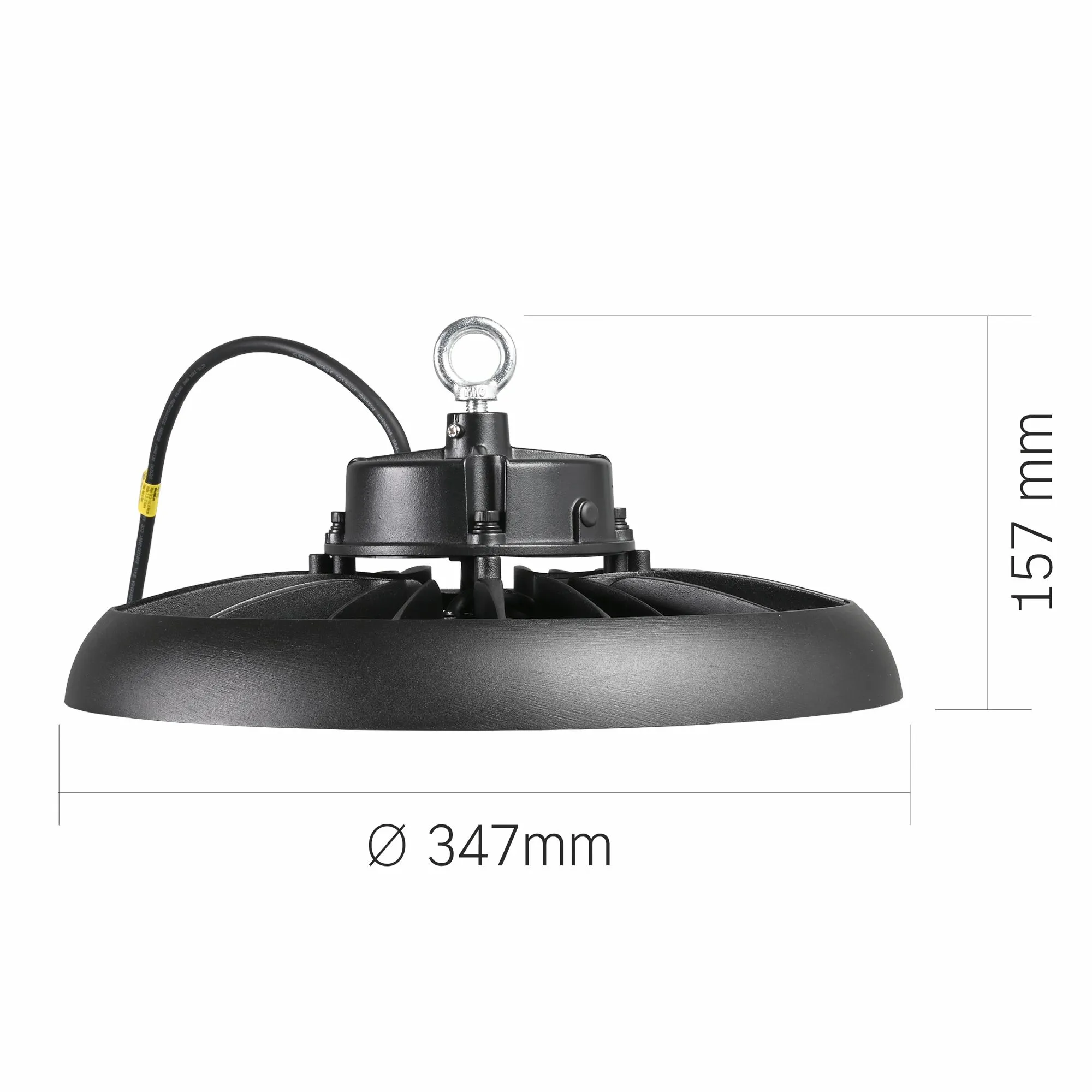 ⭐ Lampa przemysłowa LED High Bay 200W 5000K IP65 czarna ⭐