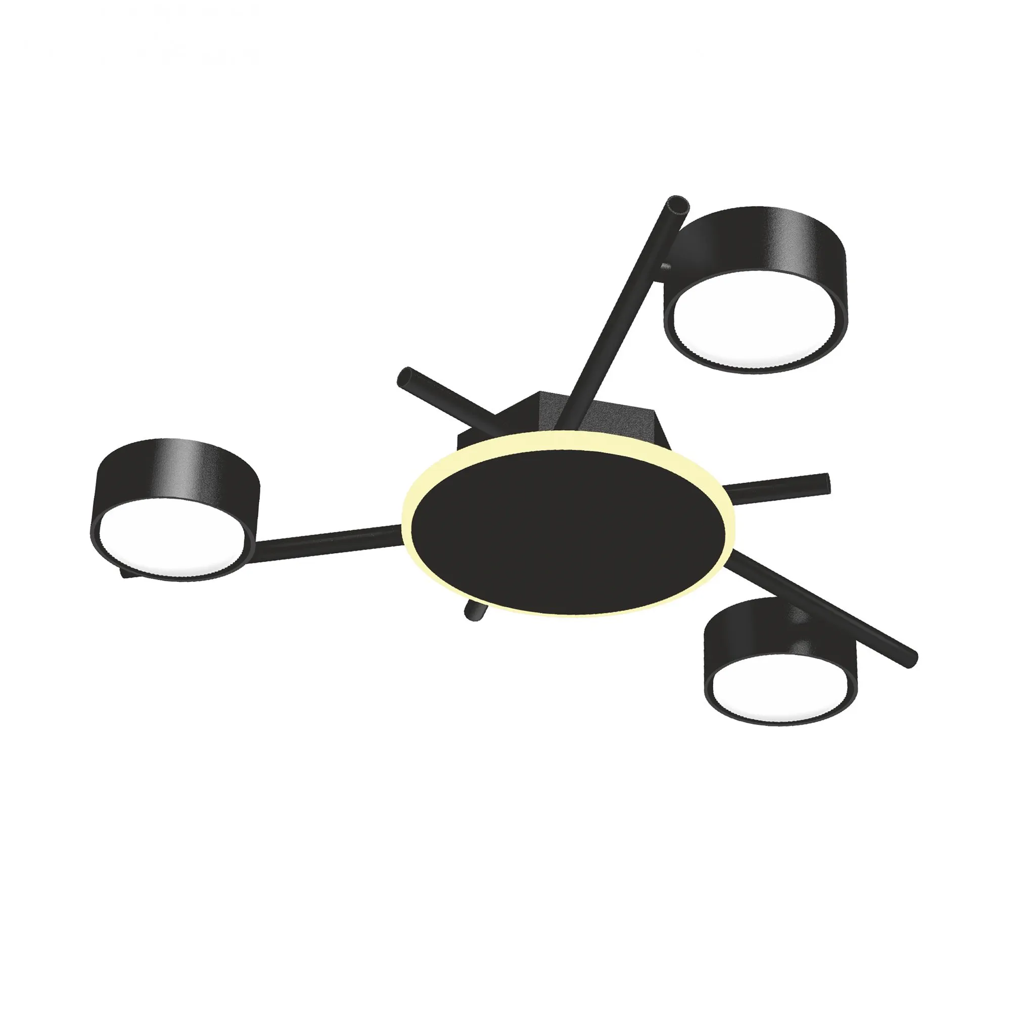 ⭐ Reflektor sufitowy VIDEX na 3 lampy GX53 z podświetleniem ⭐