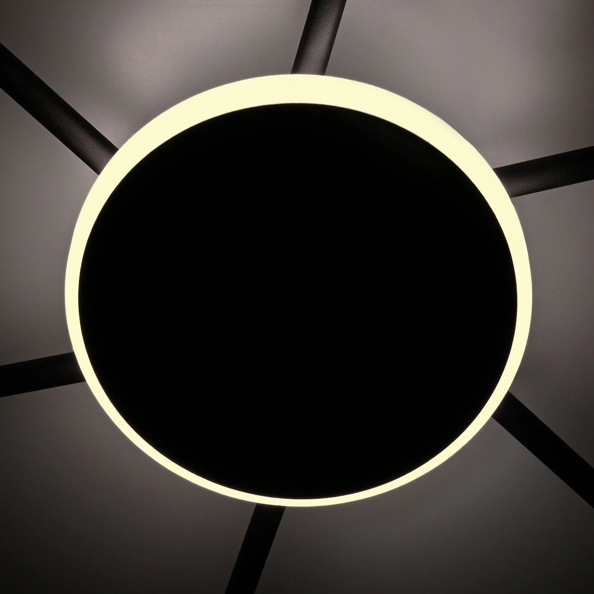 ⭐ Reflektor sufitowy VIDEX na 3 lampy GX53 z podświetleniem ⭐