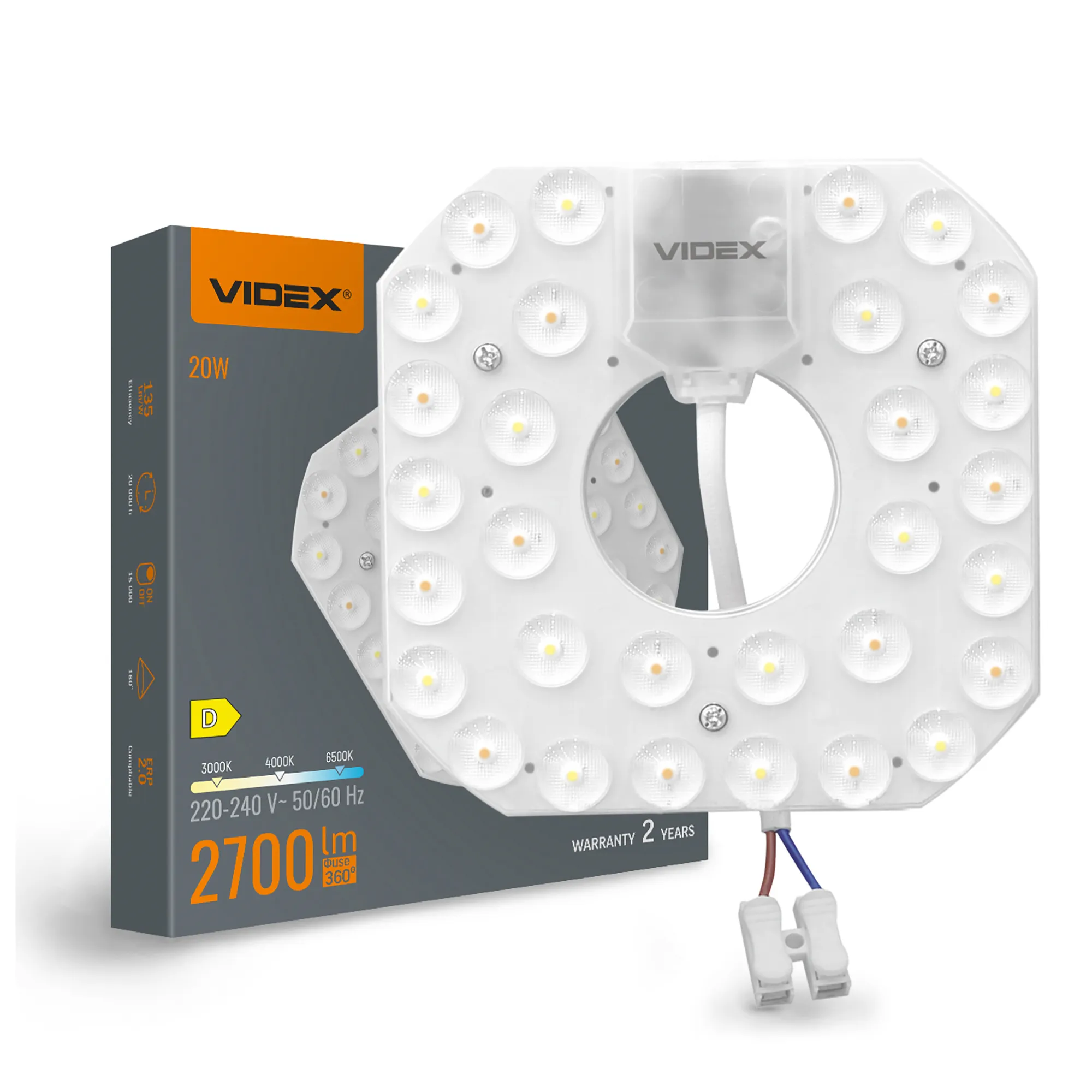 Moduł LED VIDEX VL-MLC-20C 20W - źródło światła do opraw sufitowych