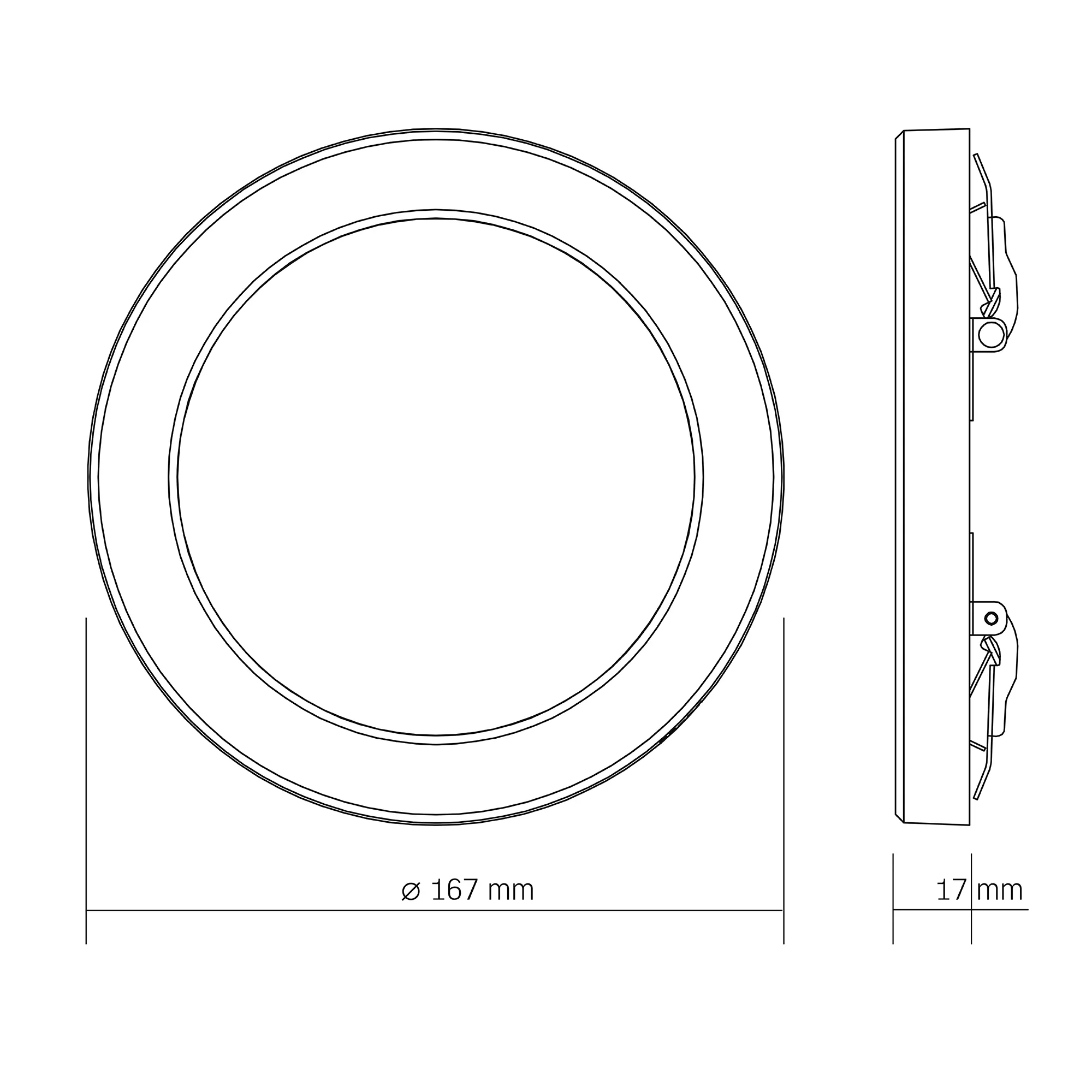 LED Lampa sufitowa VIDEX DL6R 12W - oświetlenie ogólne