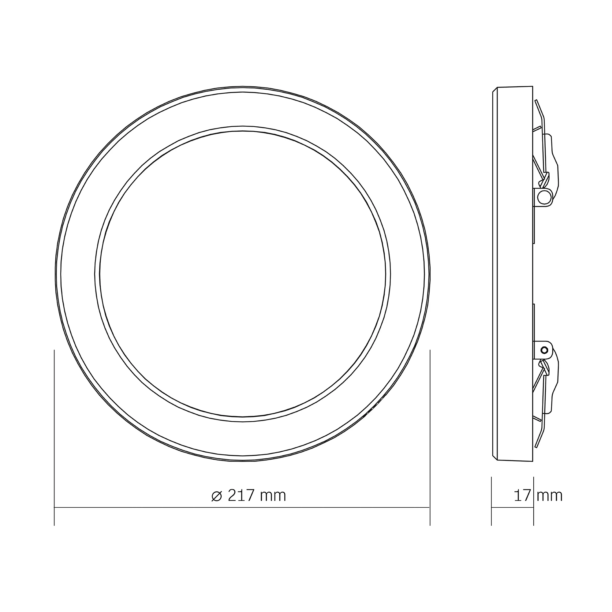LED Lampa sufitowa VIDEX DL6R 18W – oświetlenie ogólne
