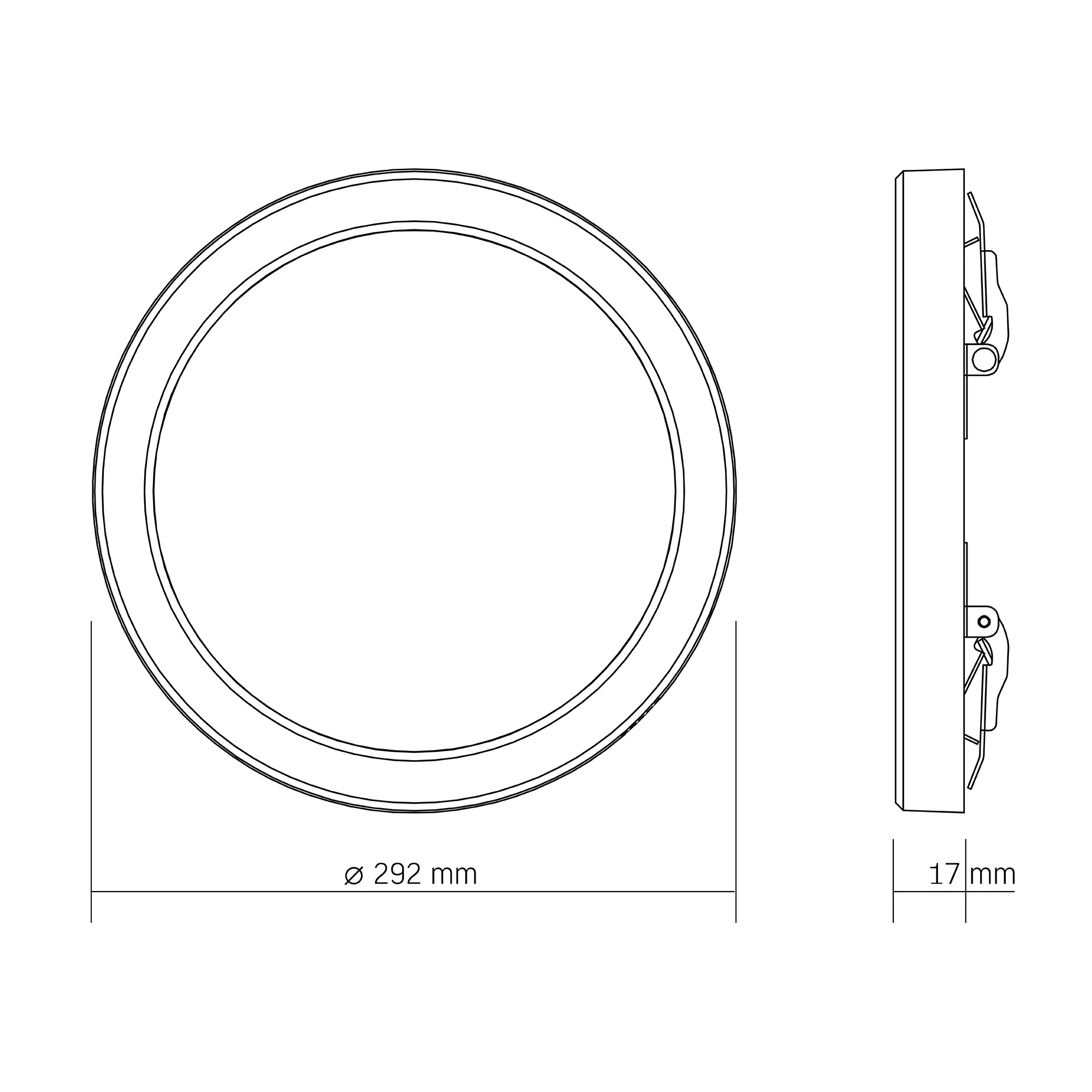 LED Lampa sufitowa VIDEX DL6R 24W – oświetlenie ogólne