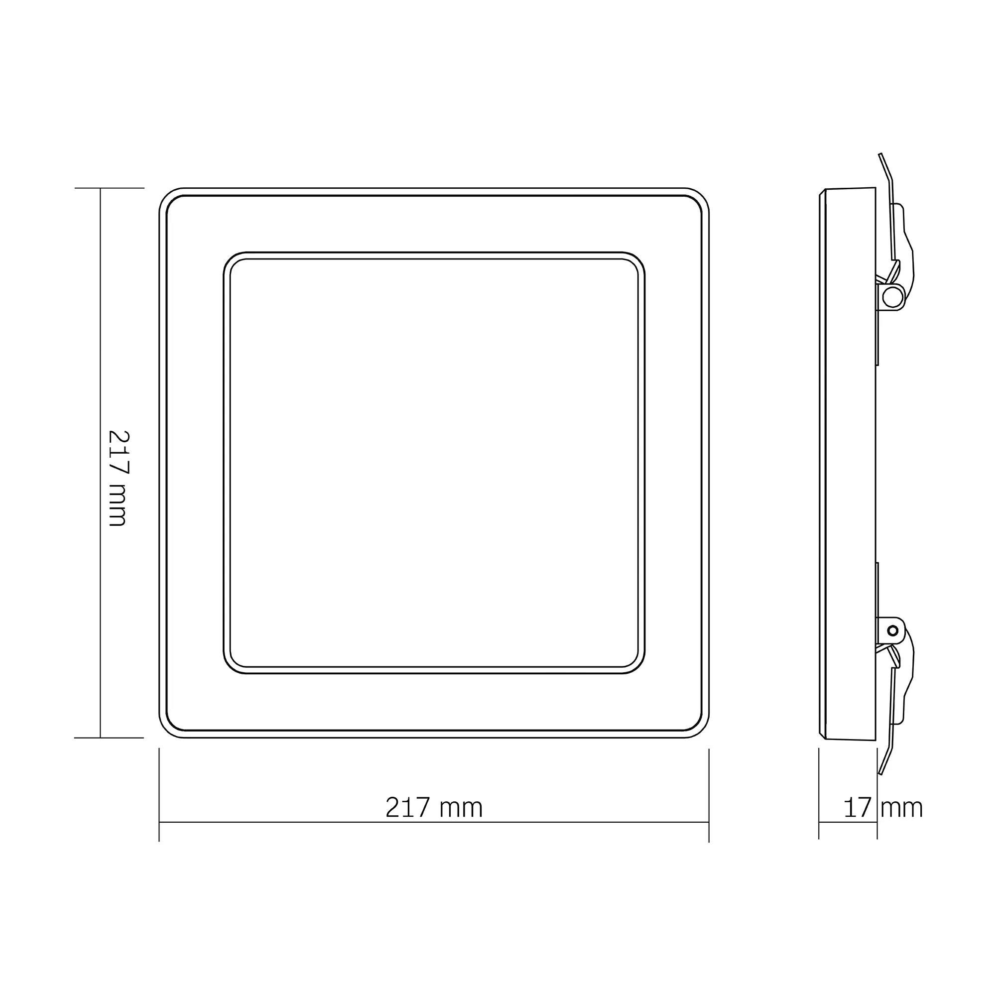 LED Lampa sufitowa VIDEX DL6S 18W – oświetlenie ogólne