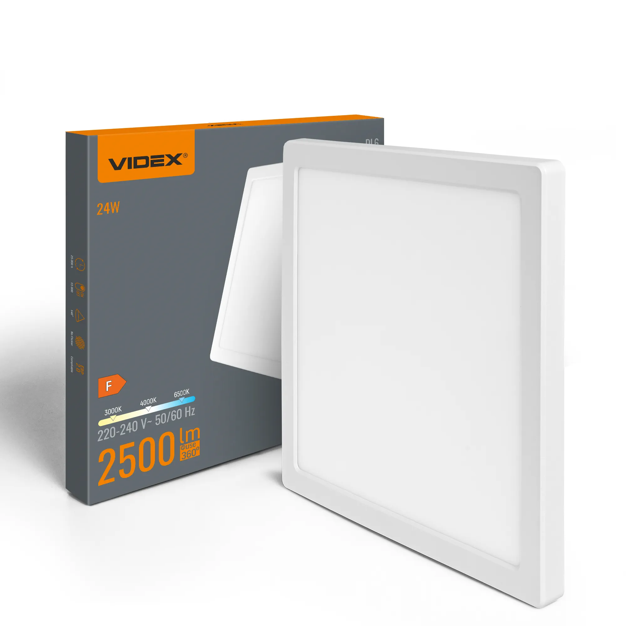 LED Lampa sufitowa VIDEX DL6S 24W – oświetlenie ogólne