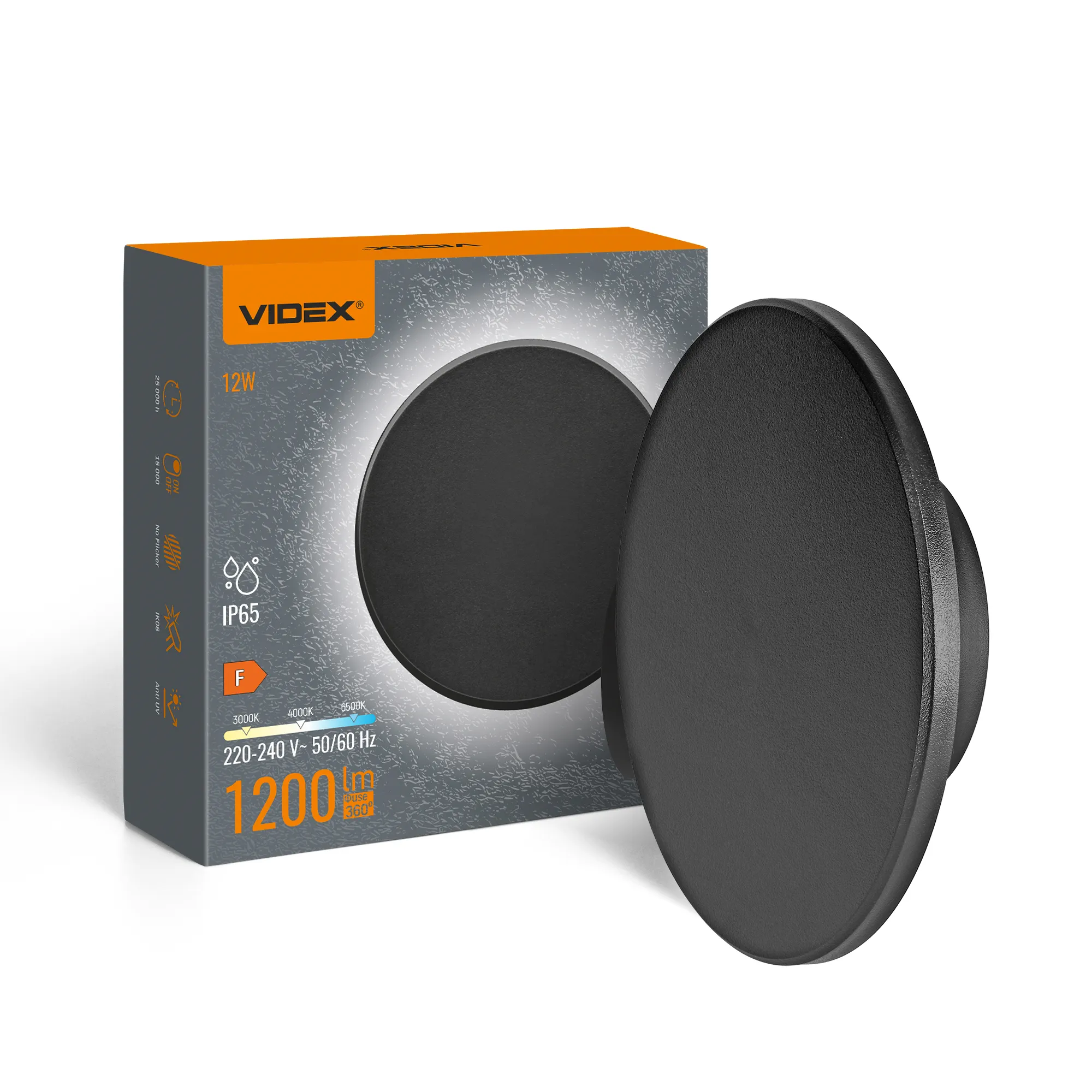 LED lampa ścienna IP65 VIDEX 12W - oświetlenie zewnętrzne i wewnętrzne