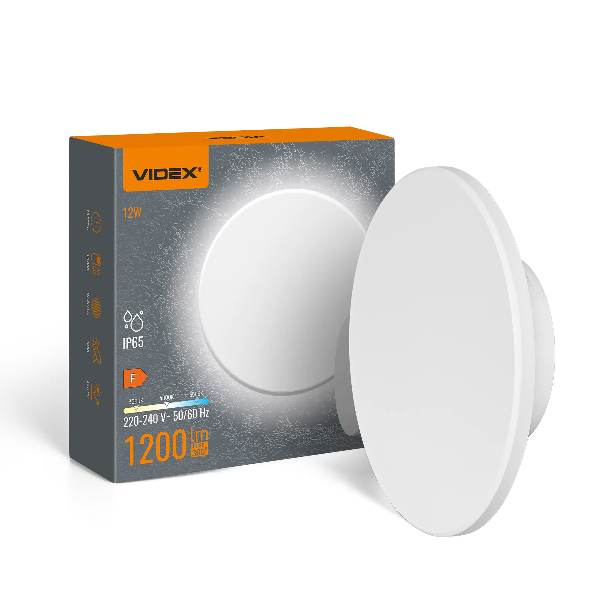 Ścienna lampa LED IP65 VIDEX 12W – oświetlenie zewnętrzne i wewnętrzne