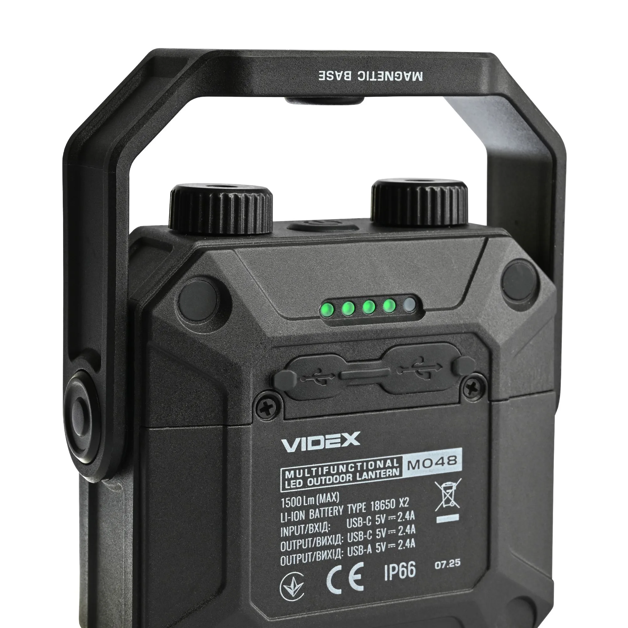 ⭐ Wielofunkcyjna latarka LED zewnętrzna VIDEX 15000Lm 5000K ⭐