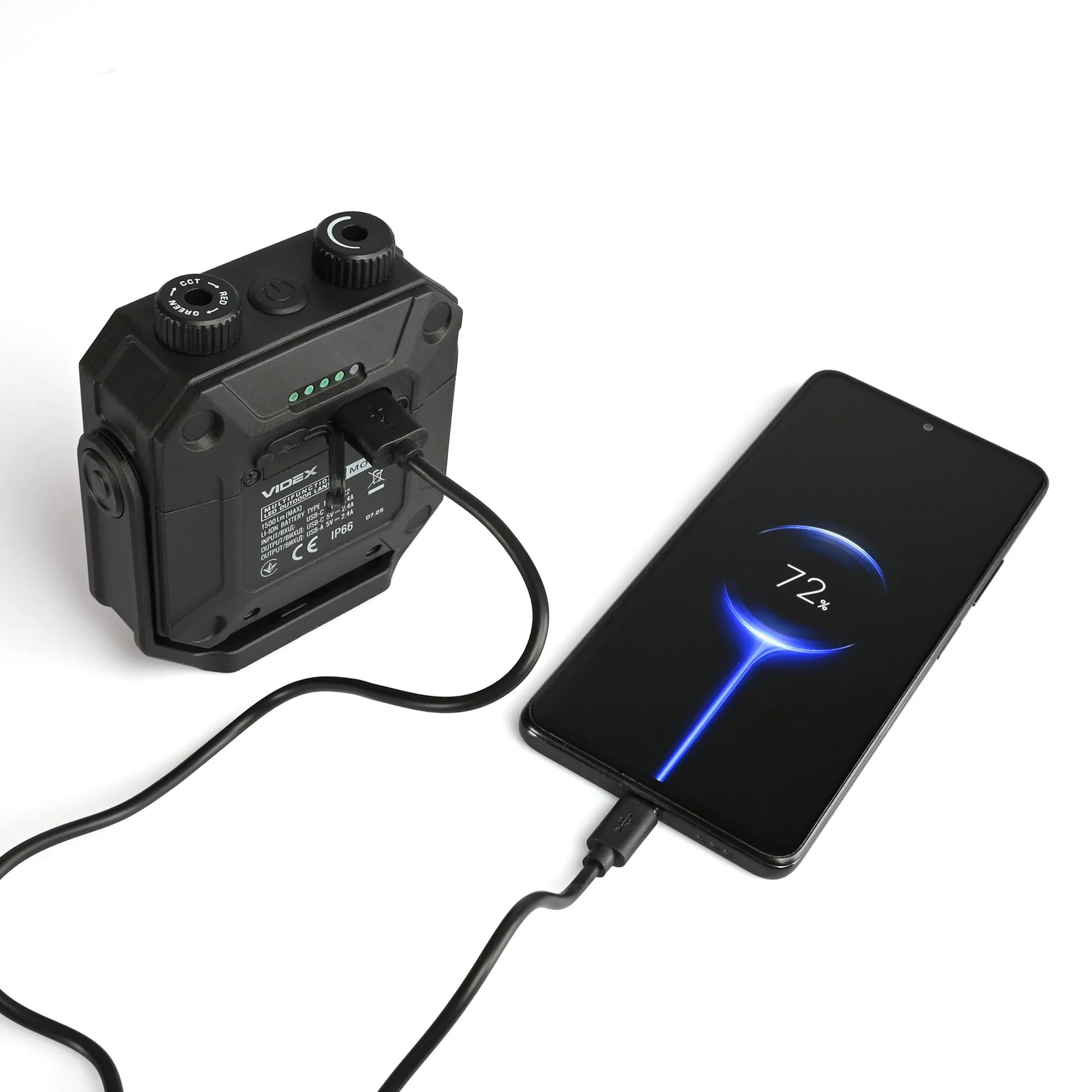 ⭐ Wielofunkcyjna latarka LED zewnętrzna VIDEX 15000Lm 5000K ⭐