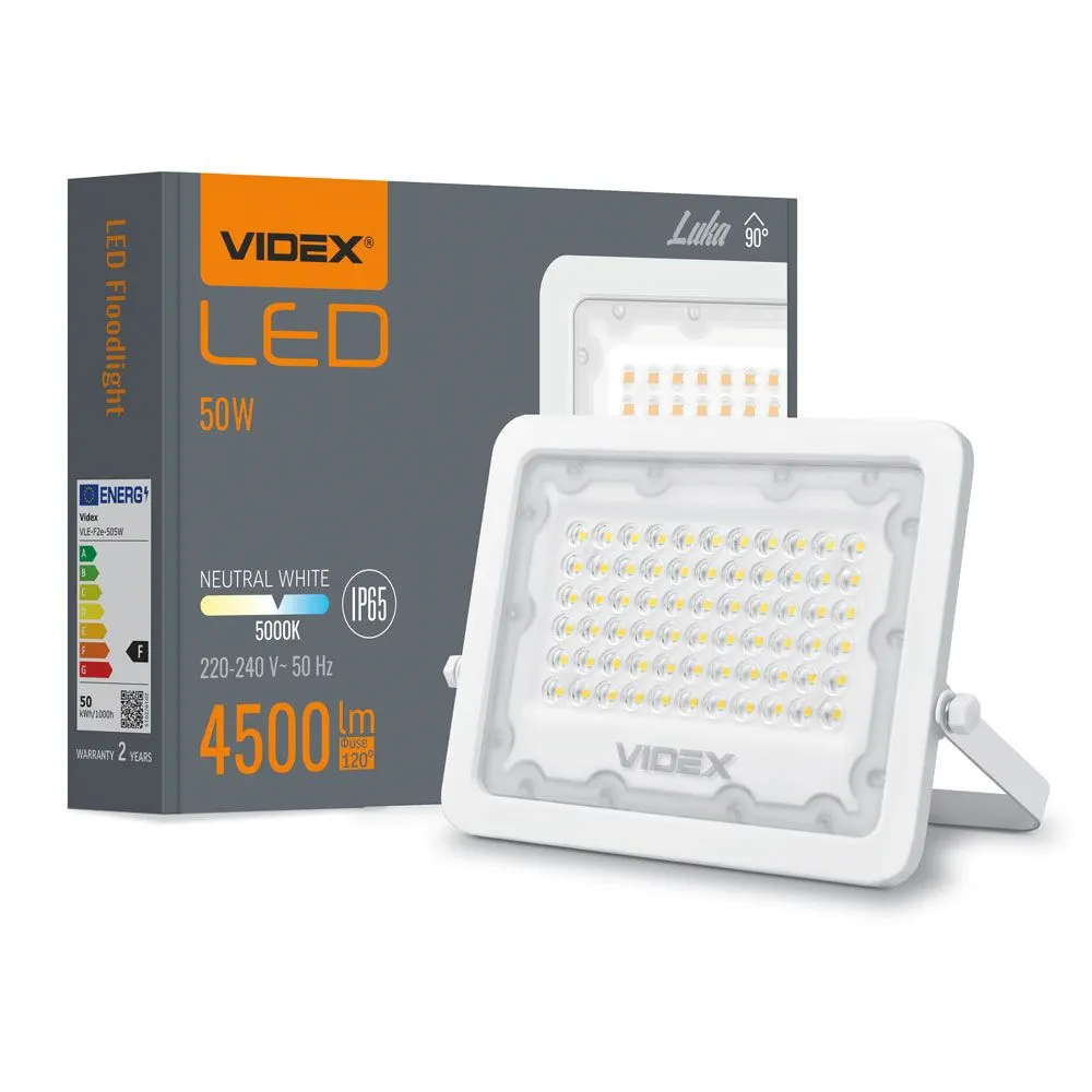 ⭐ Naświetlacz LED VIDEX 50W 5000K IP65 ⭐