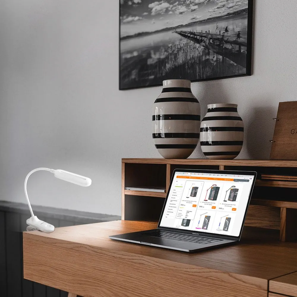 ⭐ Lampka biurkowa LED z regulacją jasności Helsinki biała ⭐