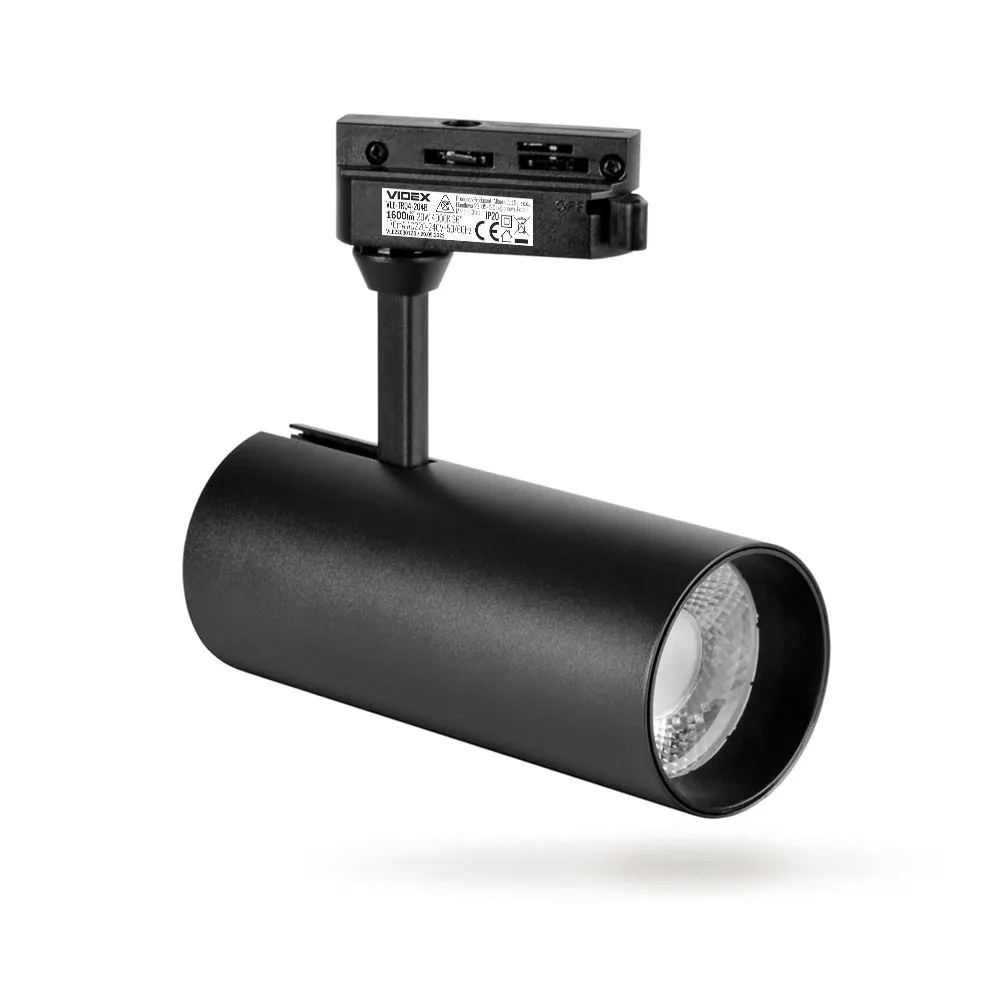 ⭐ Reflektor szynowy LED 20W czarny ⭐