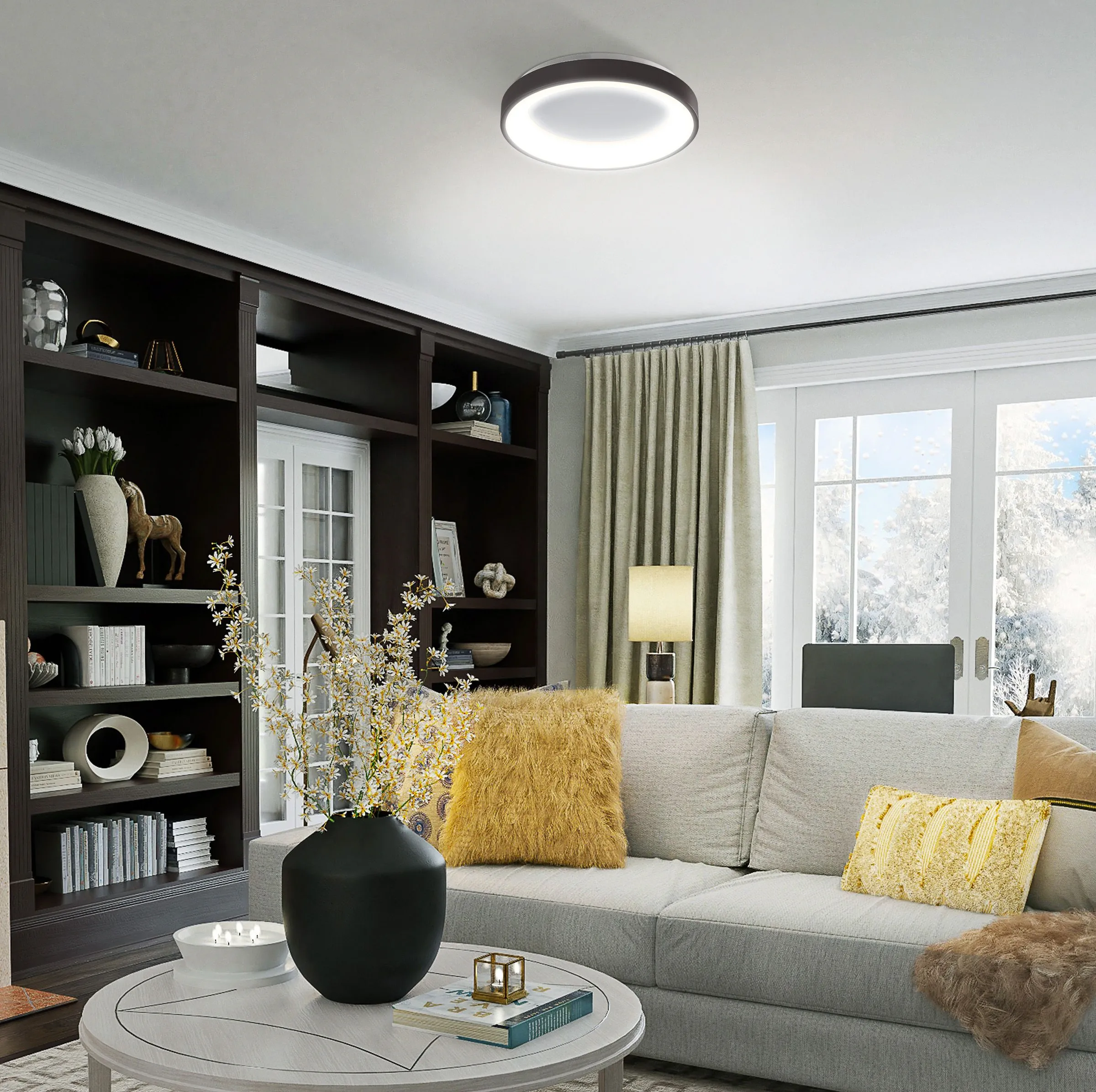 ⭐ LED Plafon VIDEX EDGE 72W Czarny ⭐